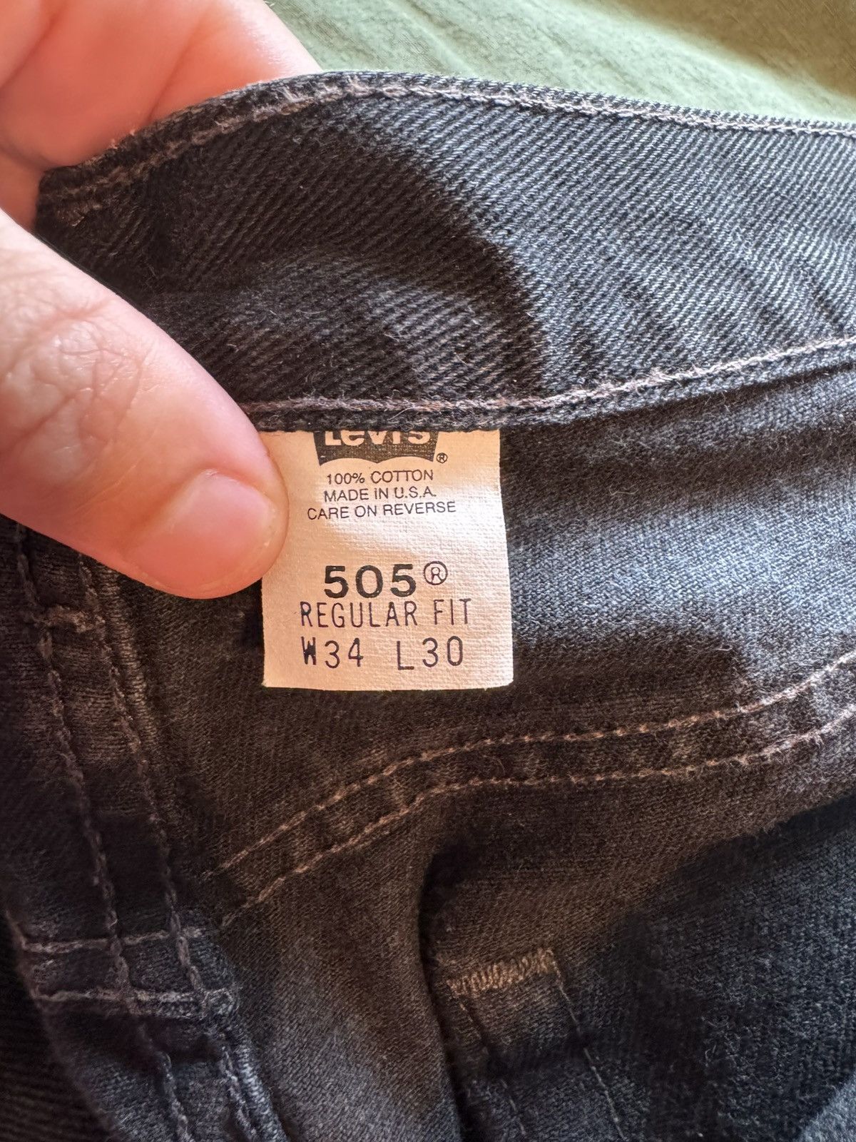 Levi's Vintage Clothing levi’s 505 jeans Size US 32 / EU 48 - 4 Thumbnail