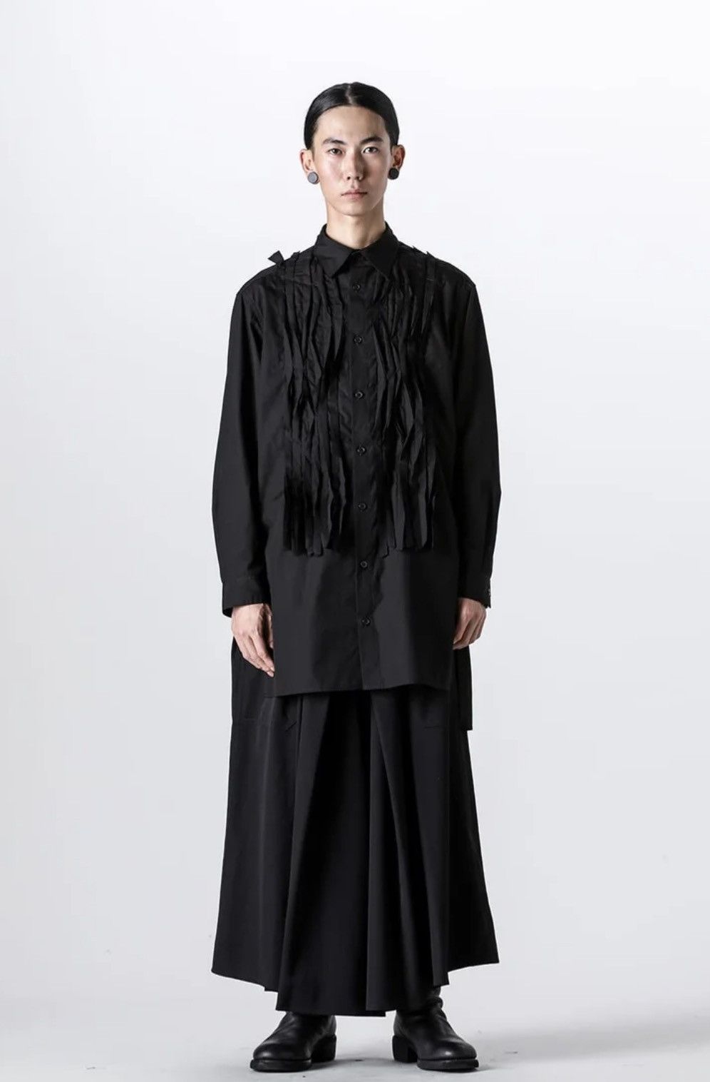 Yohji Yamamoto Yohji Yamamoto Pour Homme SS24 - Ta/TUXEDO HAKAMA PANTS Size US 32 / EU 48 - 13 Thumbnail