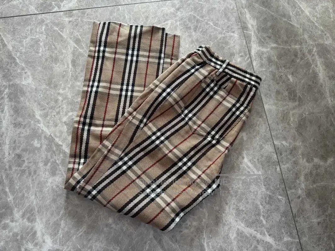 Other Burberry Beige Check Cotton Blend Casual Pants. Size 23" - 1 Thumbnail