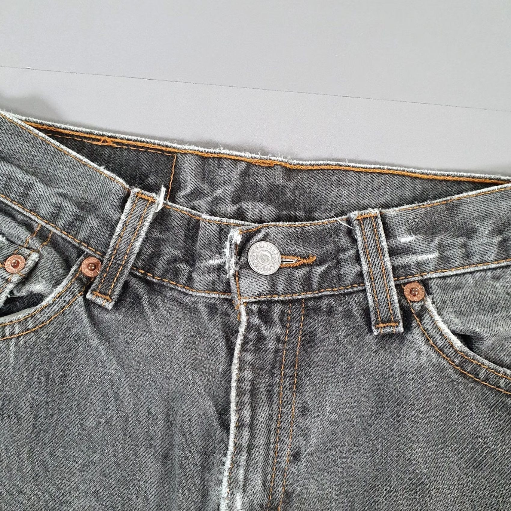Levi's VINTAGE Levi's 517 Womens Jeans Bootcut Denim Grey W27 L32 Slim Rise Mid Womens Jeans 90s USA Made Mens? Size 27" / US 4 / IT 40 - 3 Thumbnail