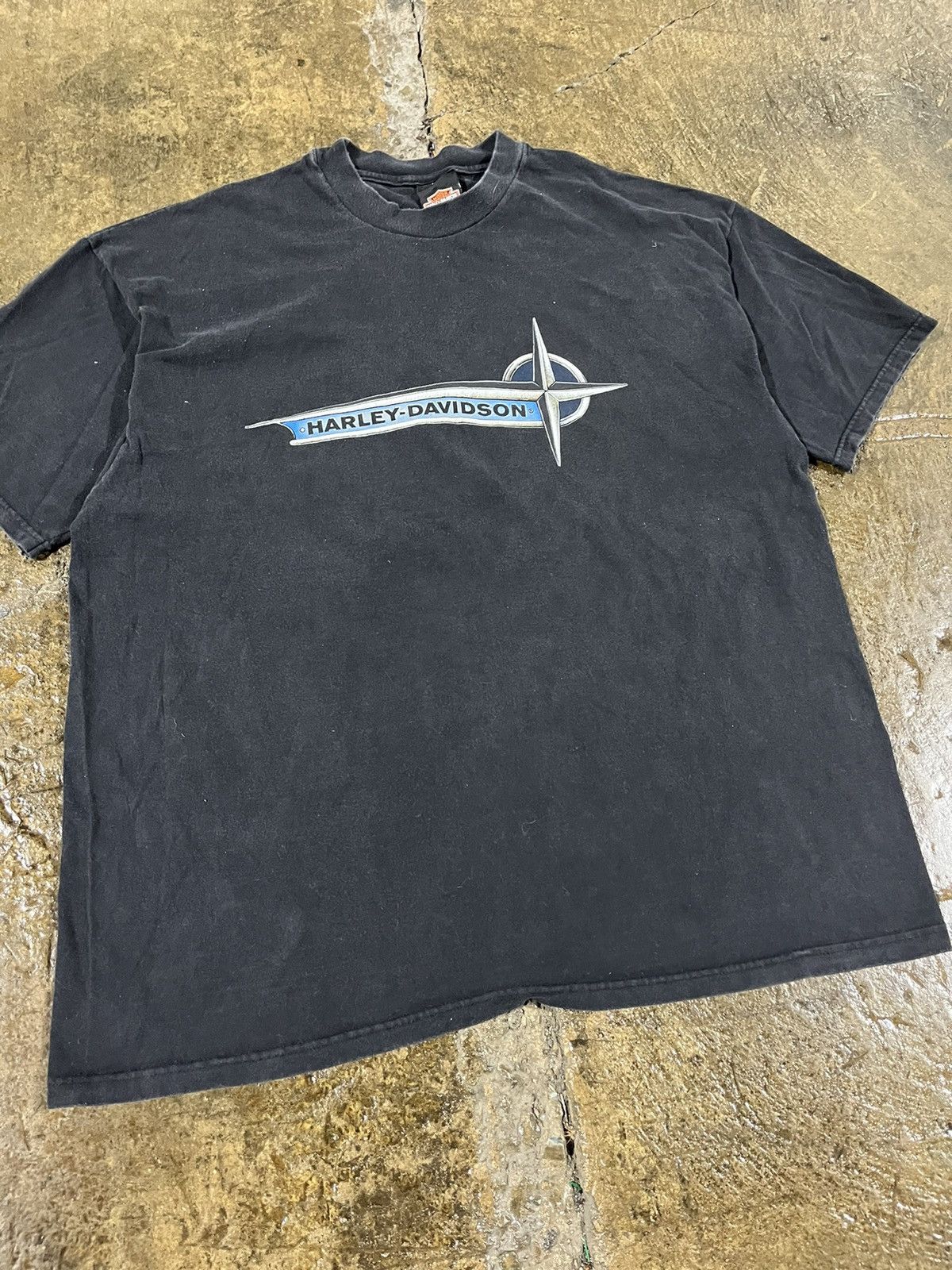 Harley Davidson × Vintage Crazy Vintage 90s Harley Davidson Eagle Logo Biker Tee Shirt Size US XL / EU 56 / 4 - 4 Thumbnail