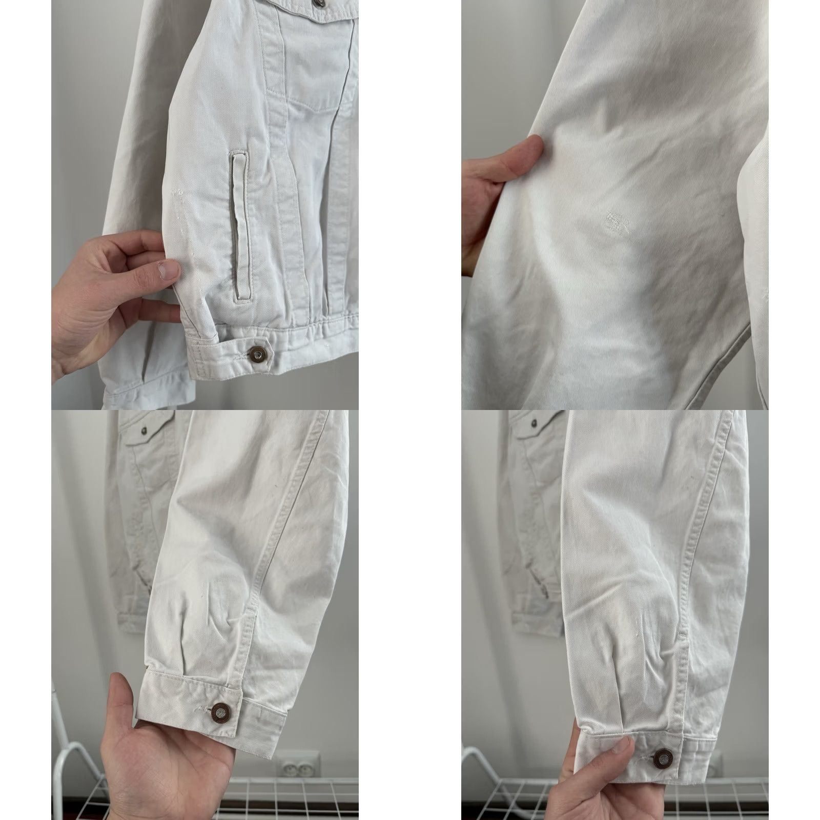 Diesel VINTAGE Diesel Jacket 90s Denim Cropped Button-Up White XXL Men Cropped Denim Jacket Casual Workwear 90s Y2K Vintage Diesel Clothes USA Italy Size US XXL / EU 58 / 5 - 8 Thumbnail