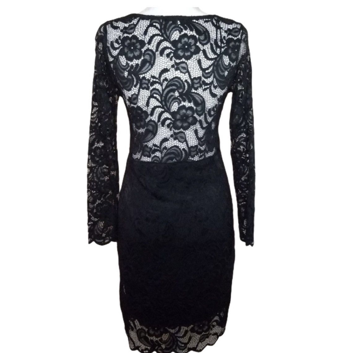 Other FLORAL EMBROIDERED LACE OPEN BACK COCKTAIL DRESS Size S / US 4 / IT 40 - 8 Thumbnail