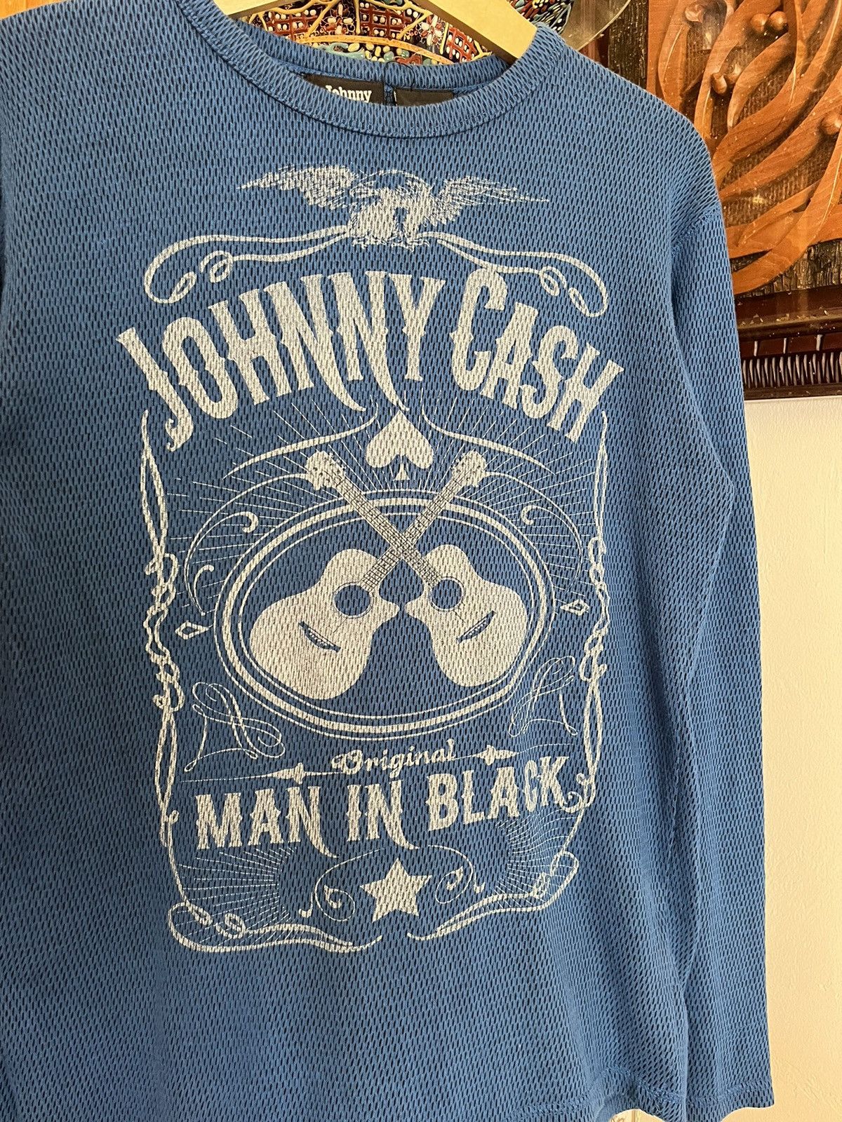 Vintge Johny Cash Man in Black “Jack Daniels” Style