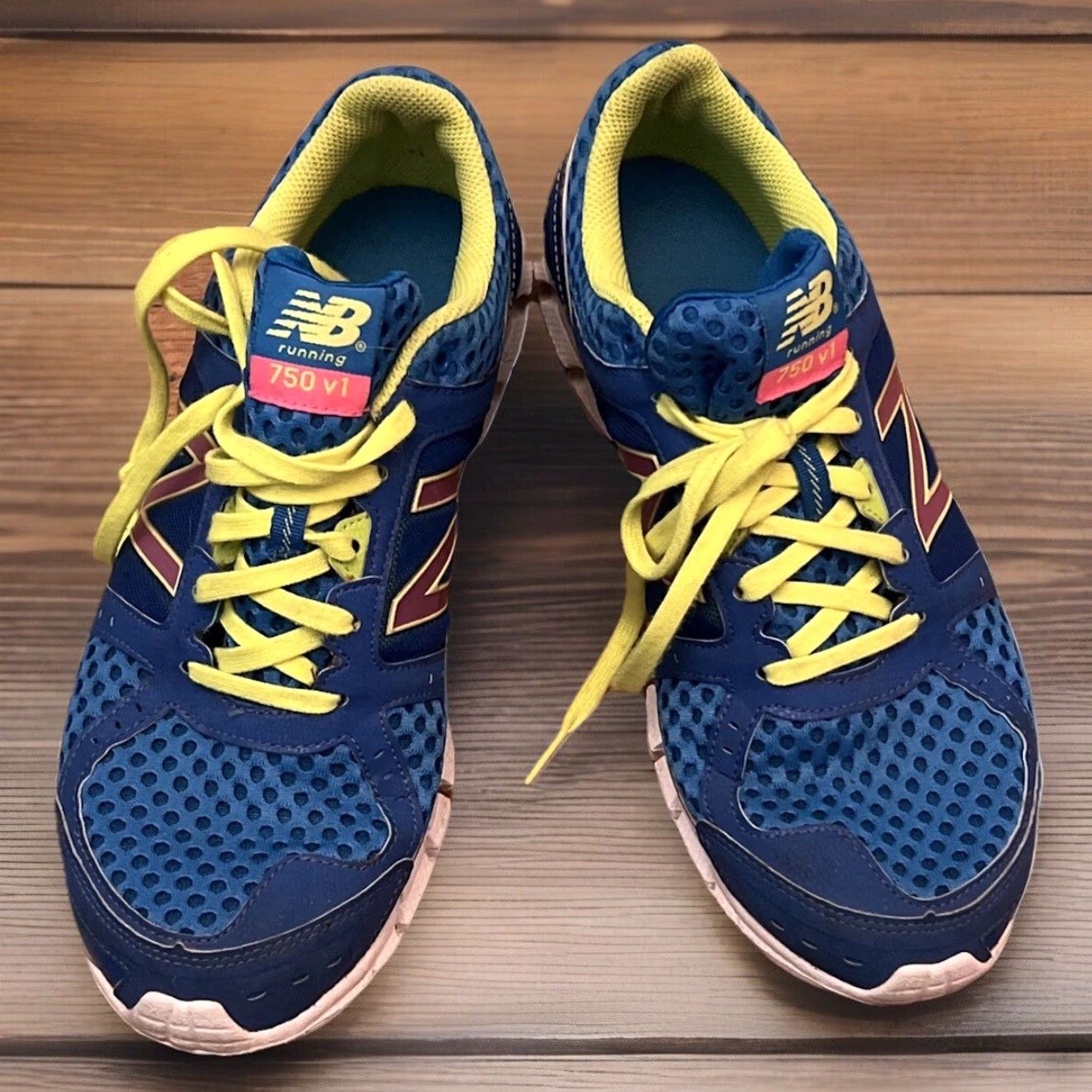 New Balance New Balance 750v1 Running Training Sneaker Women US 9 Yellow Blue Pink Size US 9 / IT 39 - 2 Thumbnail