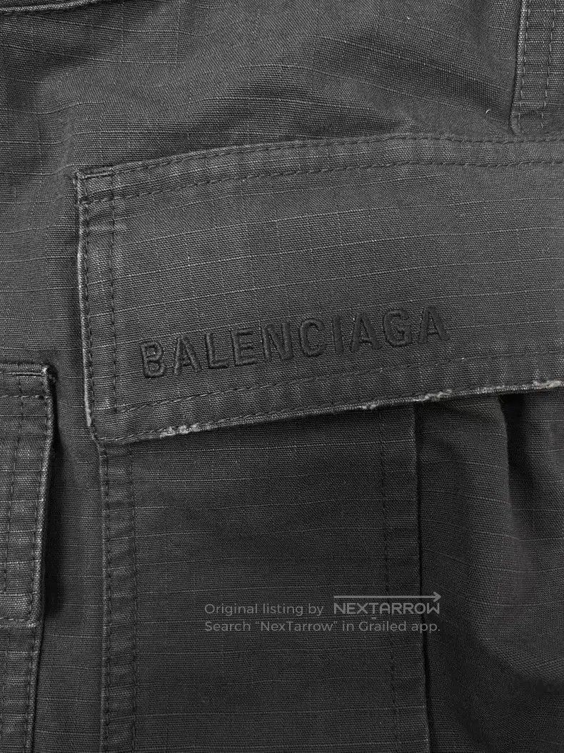Balenciaga Balenciaga size S Washed Distressed Mid-Waist Loose Fit El Size US 27 - 3 Thumbnail