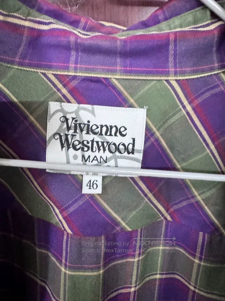 Vivienne Westwood Vivienne Westwood Plaid Shirt, Purple Green Plaid, Pure Co Size M / US 6-8 / IT 42-44 - 4 Thumbnail