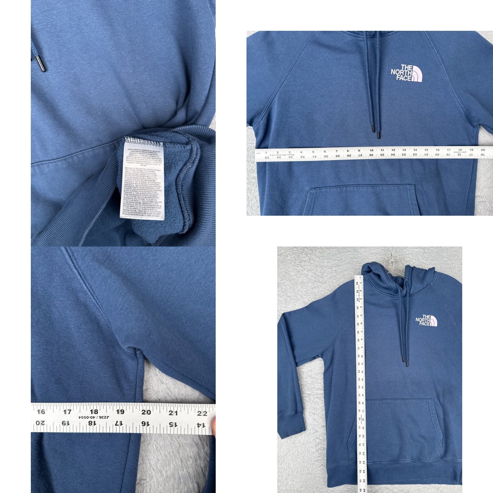 The North Face The North Face Hoodie Womens Medium Blue Pullover Activewear Cotton Blend Long Sleeve Size M / US 6-8 / IT 42-44 - 8 Thumbnail