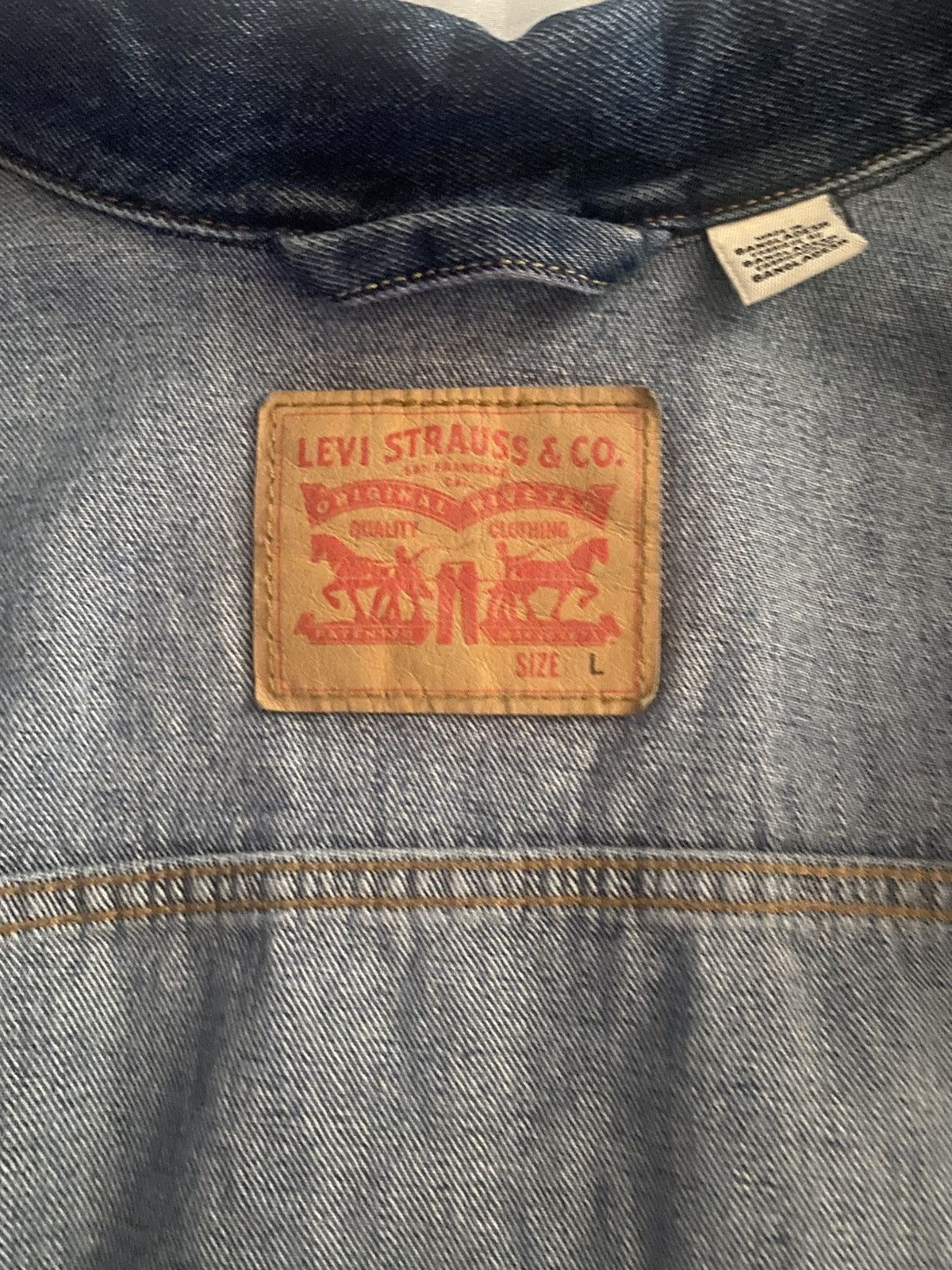 Levi's Levi’s Blue Denim Jacket Size US L / EU 52-54 / 3 - 3 Thumbnail