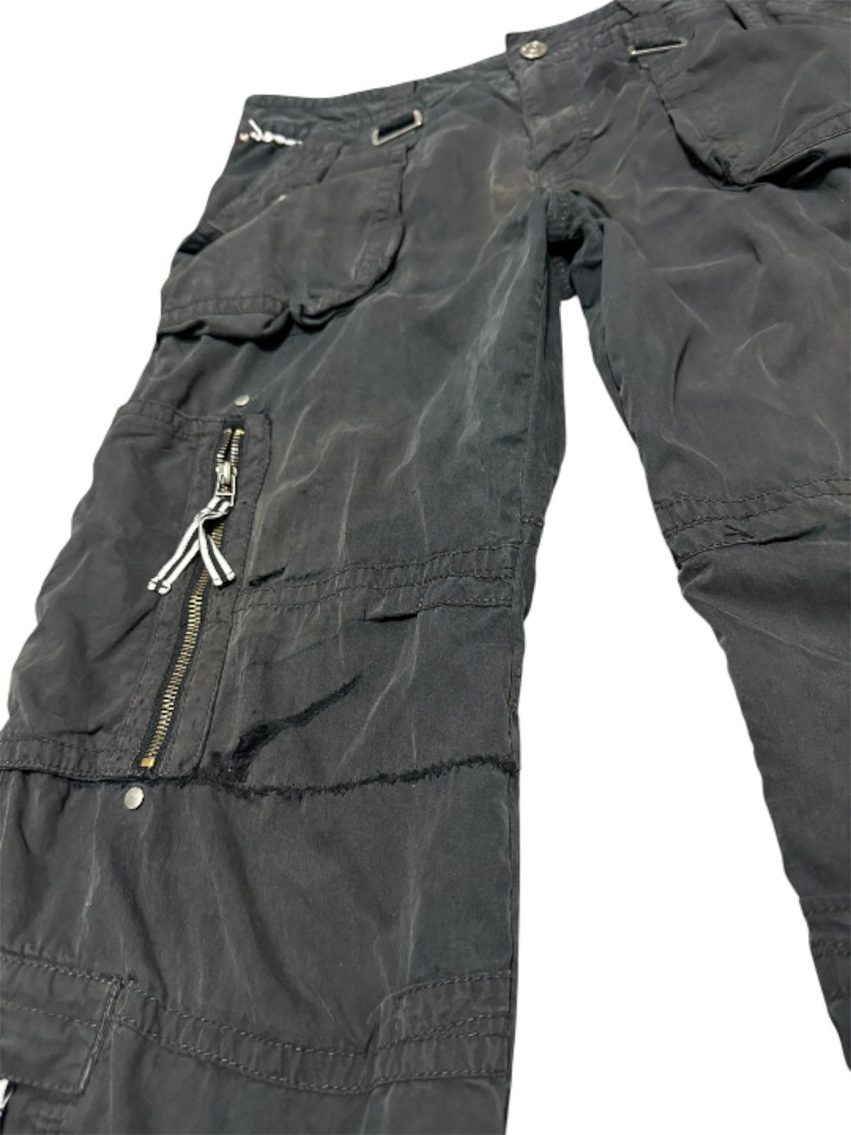 Japanese Brand Vintage Japanese Multi Pocket Cargo Pants Distressed Size US 37 - 6 Thumbnail