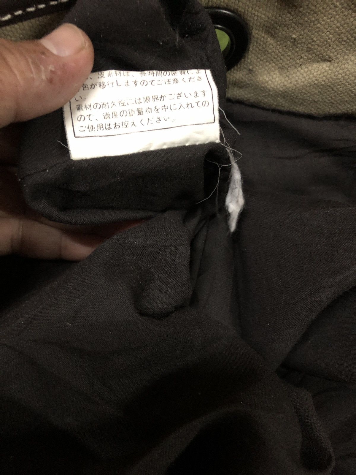 RARE !! Y’ACCS By Yohji Yamamoto duck canvas Tote Bag