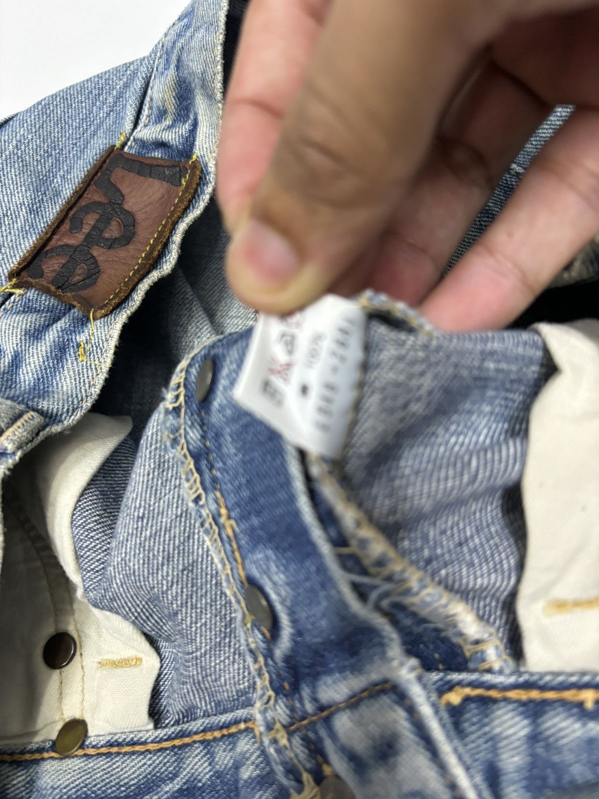 If Six Was Nine 🔥Vintage 80s Lee Riders Union Made Selvedge Jeans Size US 29 - 12 Thumbnail