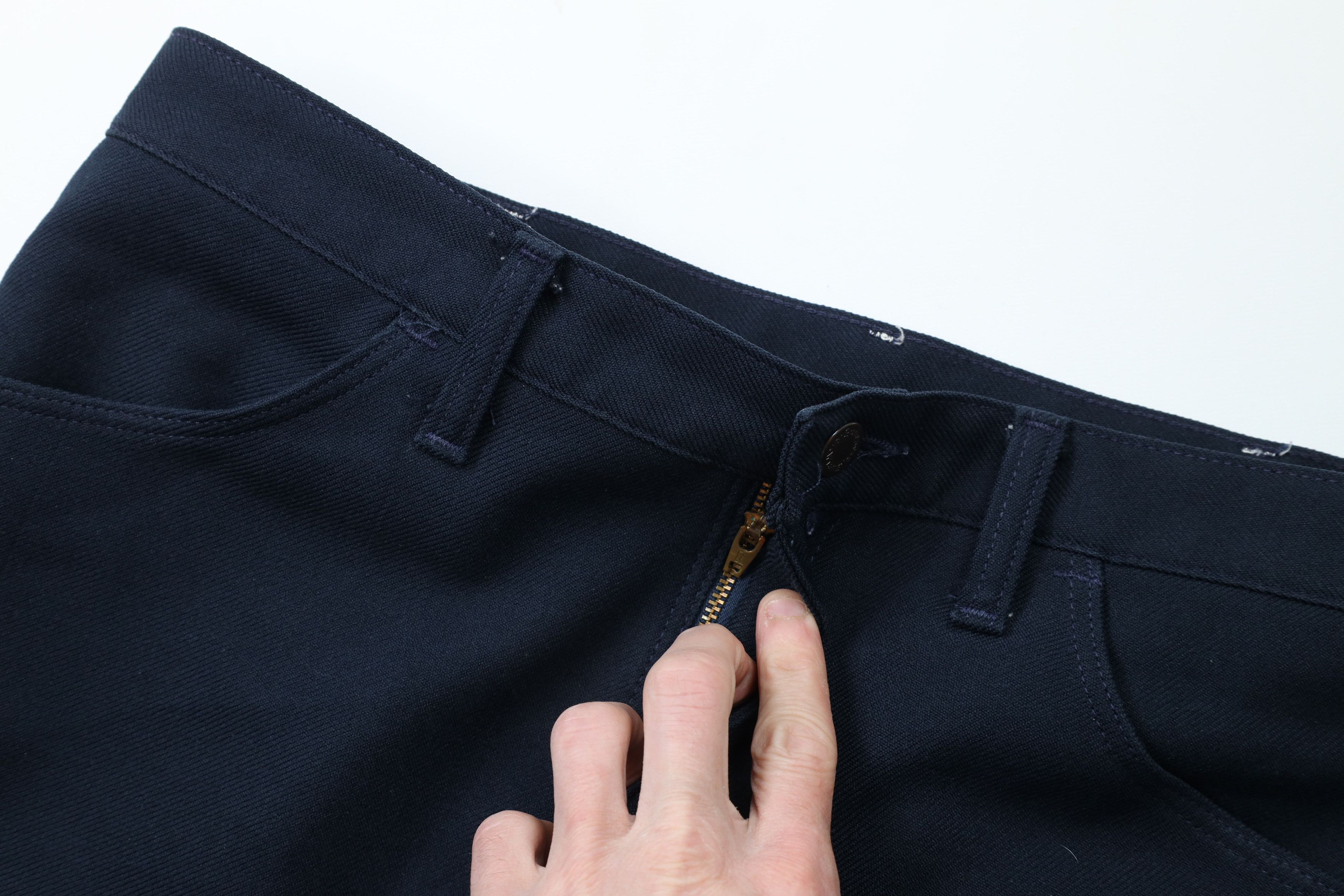 Vintage × Wrangler Vintage 90s Wrangler Wide Leg Chinos Chino Pants Navy USA Size US 36 / EU 52 - 5 Thumbnail