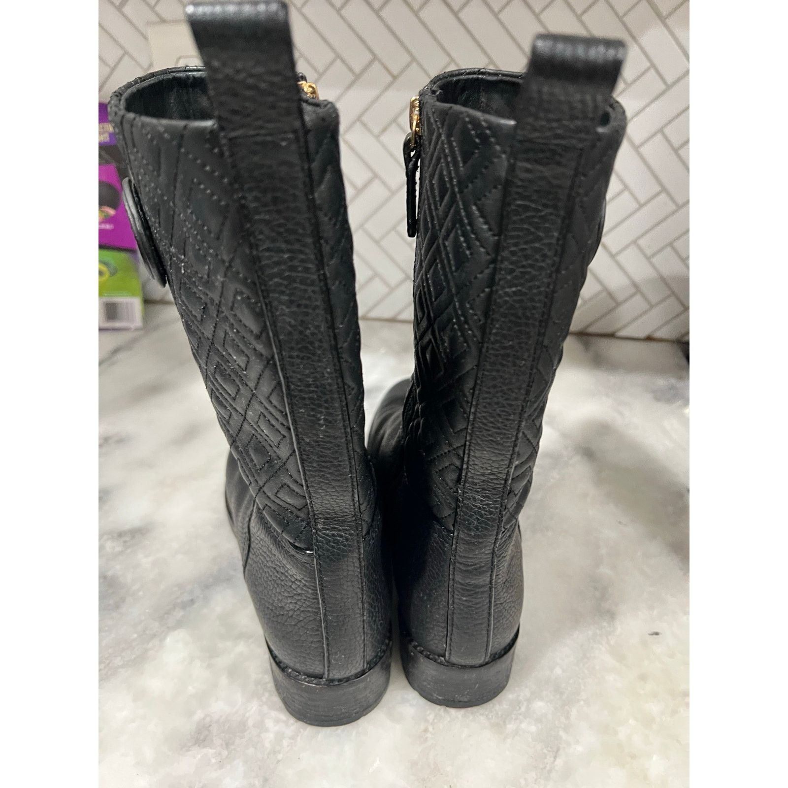 Tory Burch Tory Burch Marion Quilted Short Boots Women’s Size 9M Size US 9 / IT 39 - 2 Thumbnail
