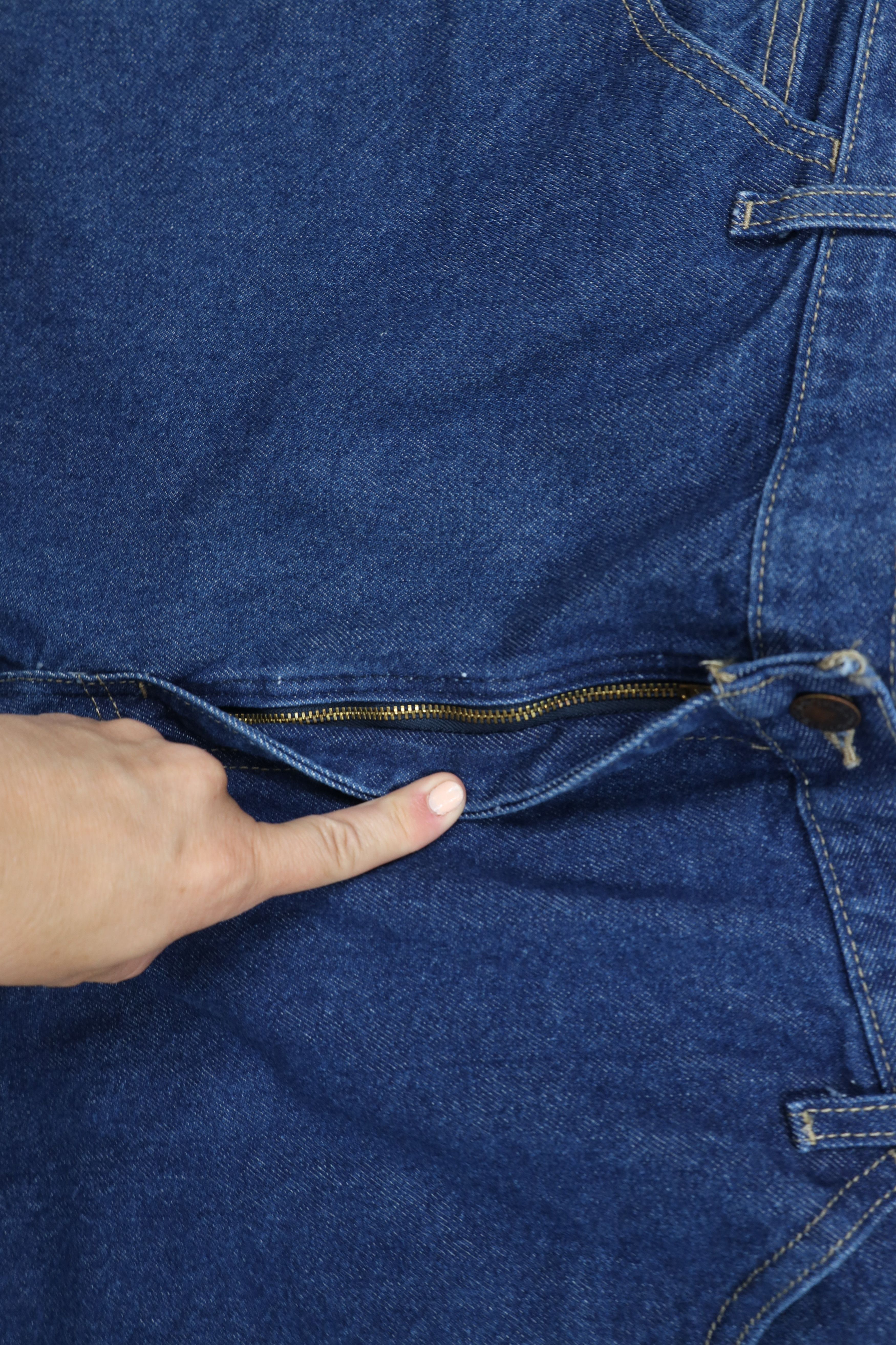 Dickies Deadstock Vintage Y2K Dickies Wide Leg Dungaree Jeans Blue Size US 42 / EU 58 - 5 Thumbnail