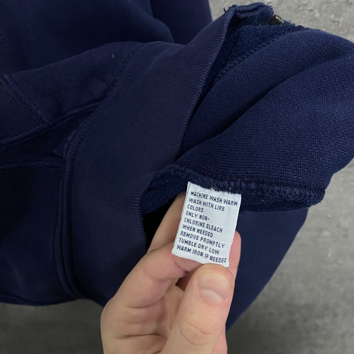 Polo Ralph Lauren Vintage Navy Blue Polo Ralph Lauren Zip Hoodie Men’s Hoodie Size US M / EU 48-50 / 2 - 11 Thumbnail
