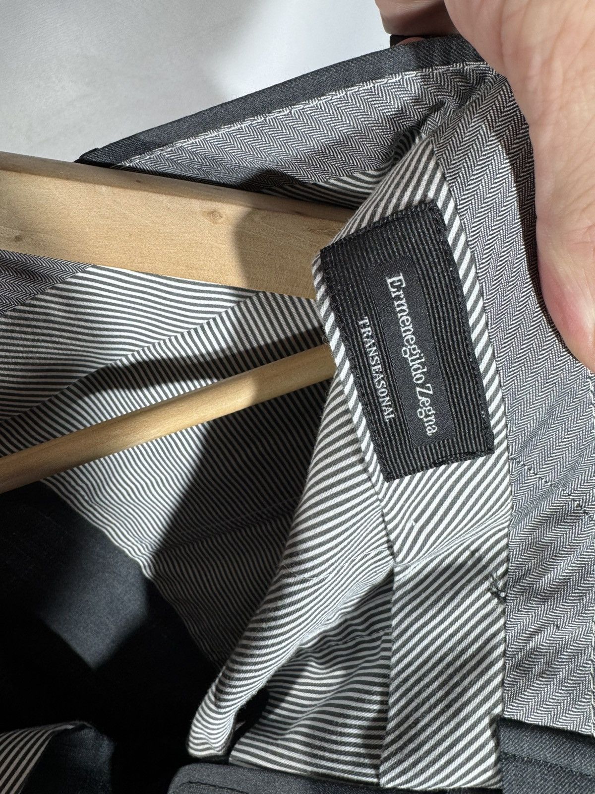 Ermenegildo Zegna Ermenegildo Zegna Dress Pants w34 Gray Slacks Straight Wool Size US 34 / EU 50 - 1 Thumbnail