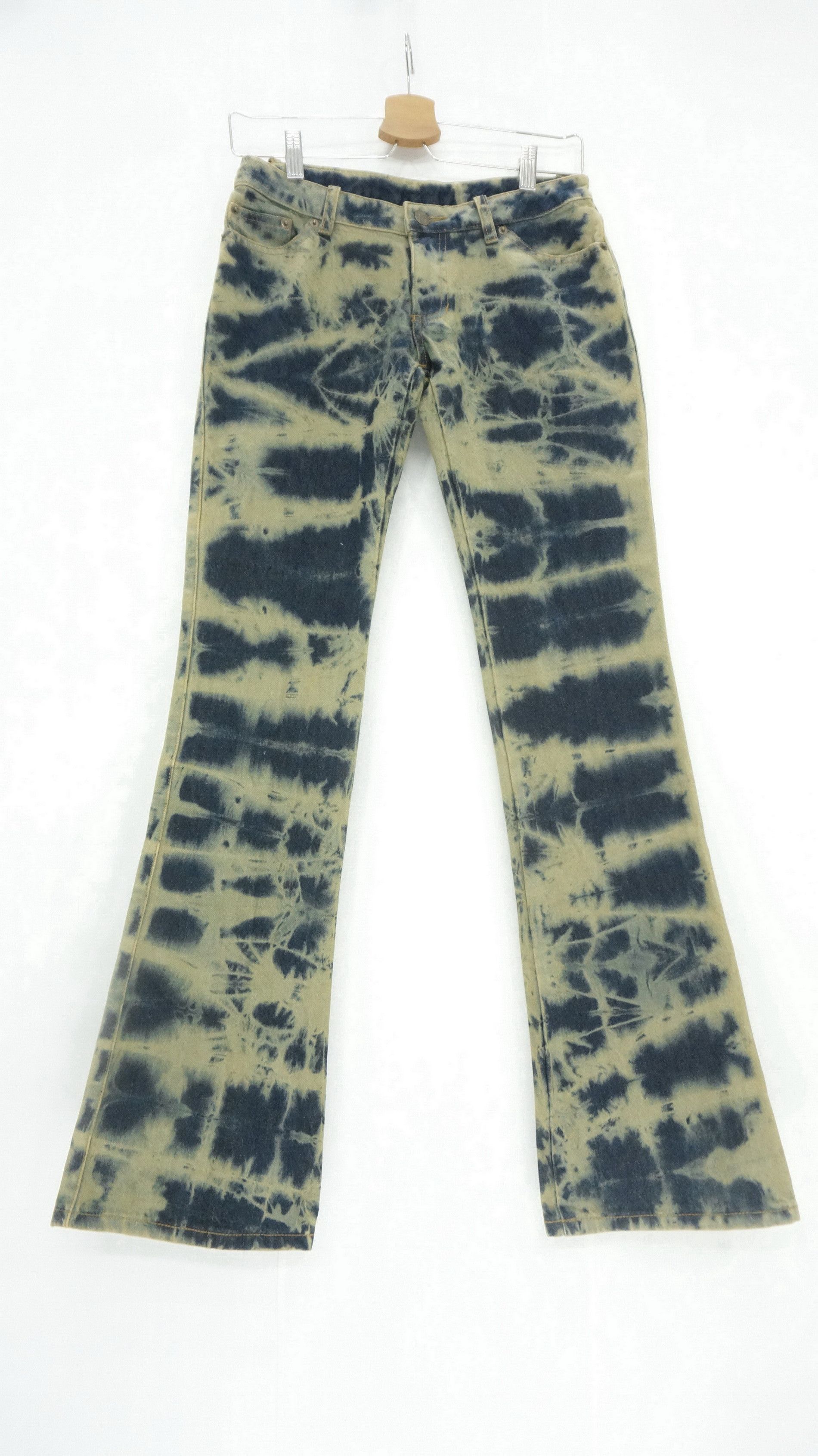 Japanese Brand 🔥 Cecil McBee Acid Wash Flared Women's Jeans Size 27" / US 4 / IT 40 - 2 Thumbnail