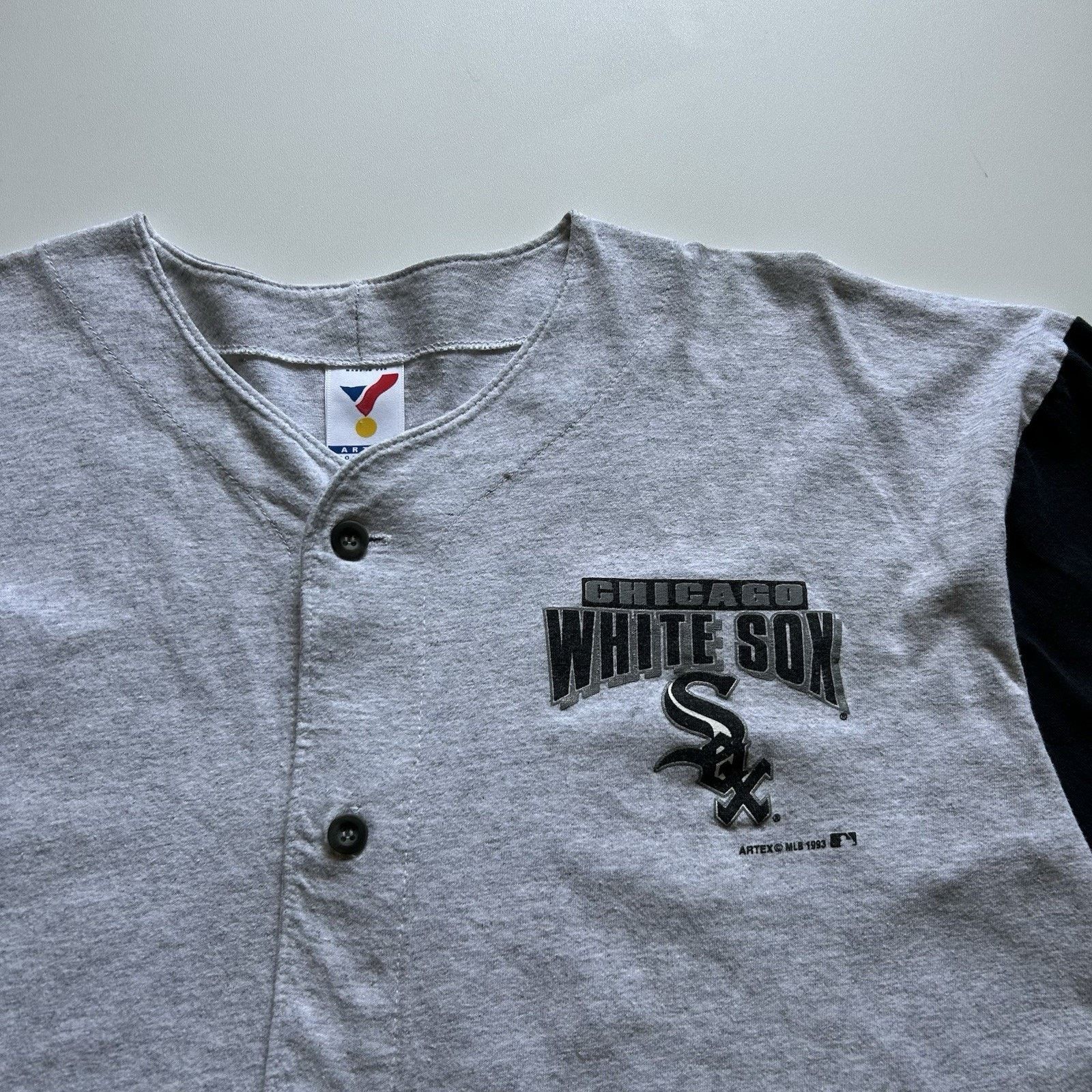 MLB Vintage 90s Chicago White Sox Button Up Cotton Jersey XL Size US XL / EU 56 / 4 - 4 Thumbnail