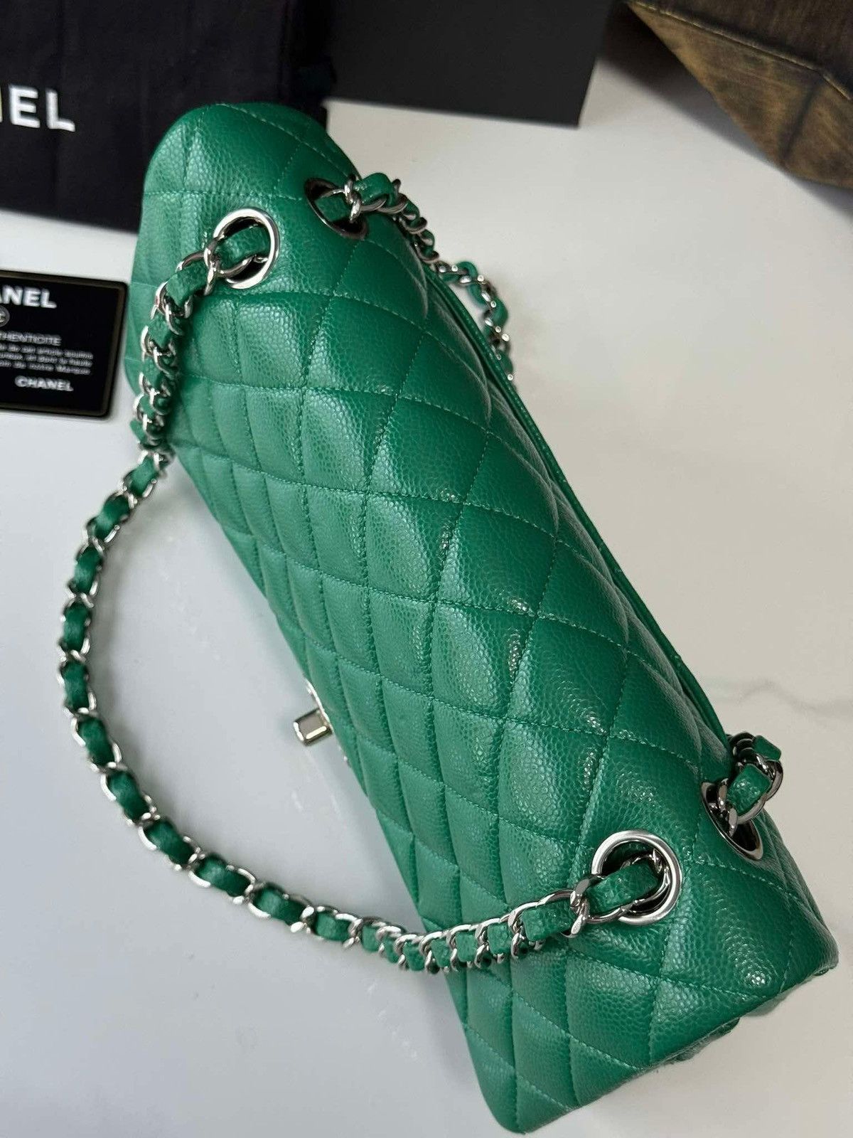 Chanel Chanel Double Flap Caviar Medium Size ONE SIZE - 19 Thumbnail