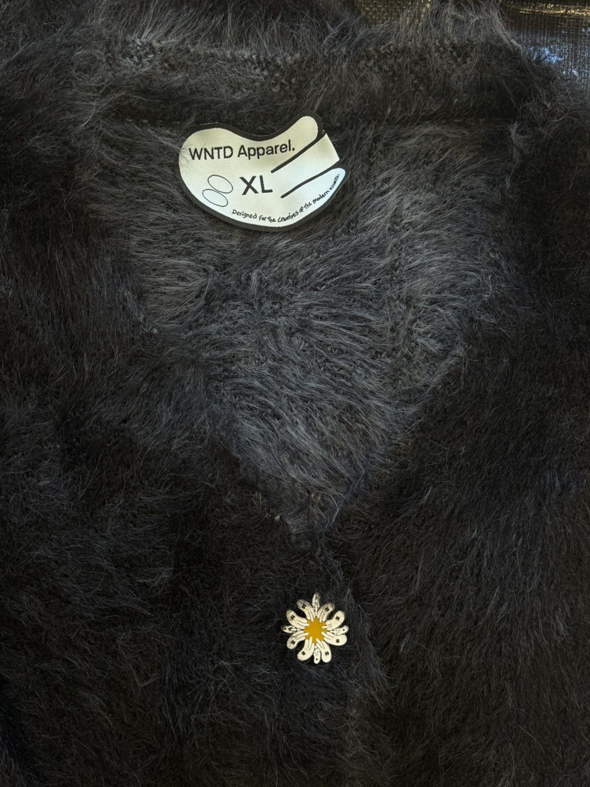 Other WNTD Apparel Mohair Cardigan Black Size US XL / EU 56 / 4 - 2 Thumbnail