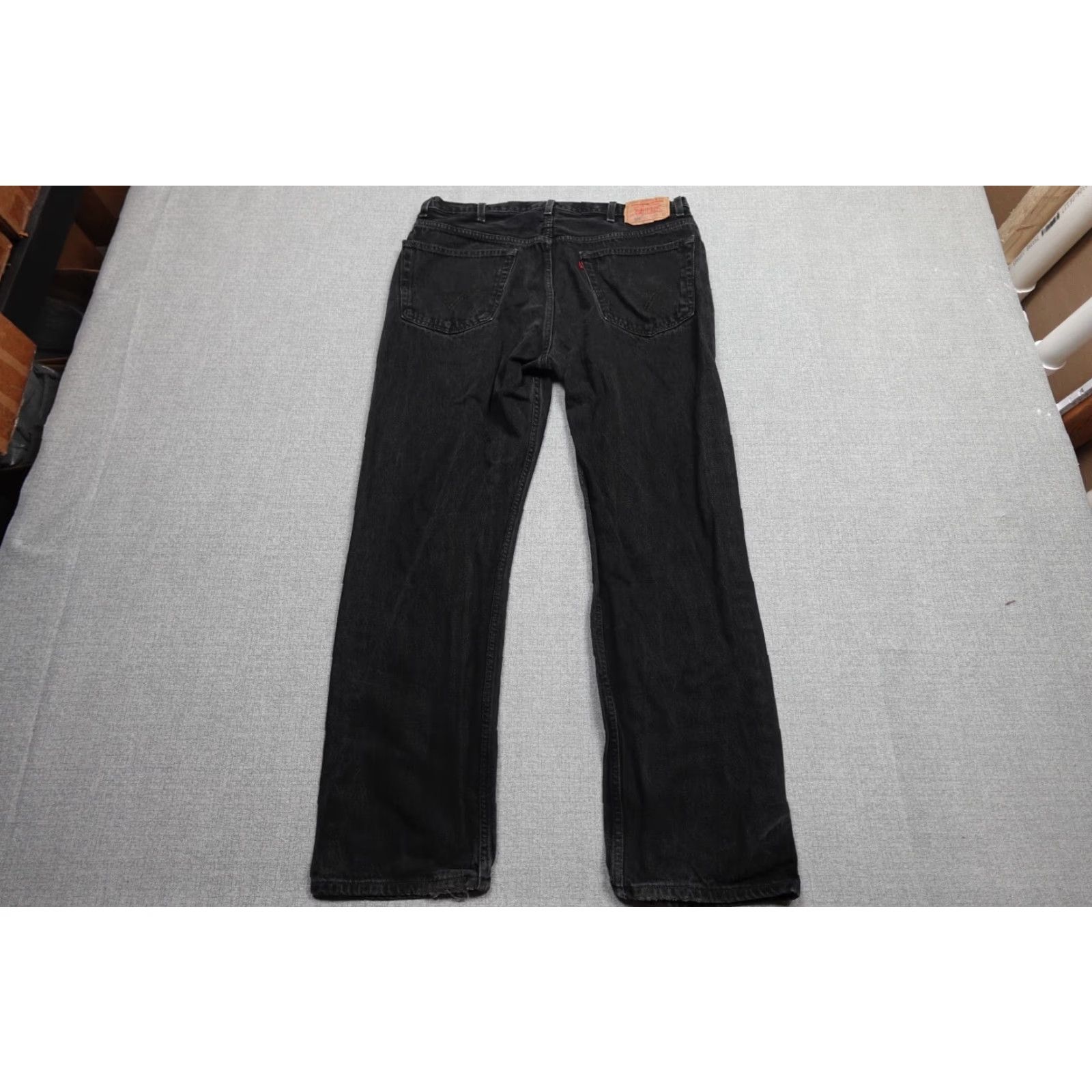 Levi's Levi's 505 Jeans Mens Regular Levi's 505 Jeans Black Dark Wash Denim Western Cowboy Relaxed Straight 32x40 Mens Size US 40 / EU 56 - 6 Thumbnail
