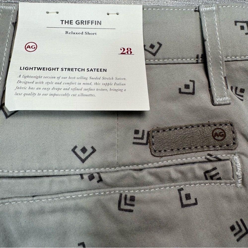 AG Adriano Goldschmied NWT New AG Adriano Goldschmied Griffin Geo Print Flat Front Size US 28 / EU 44 - 9 Thumbnail