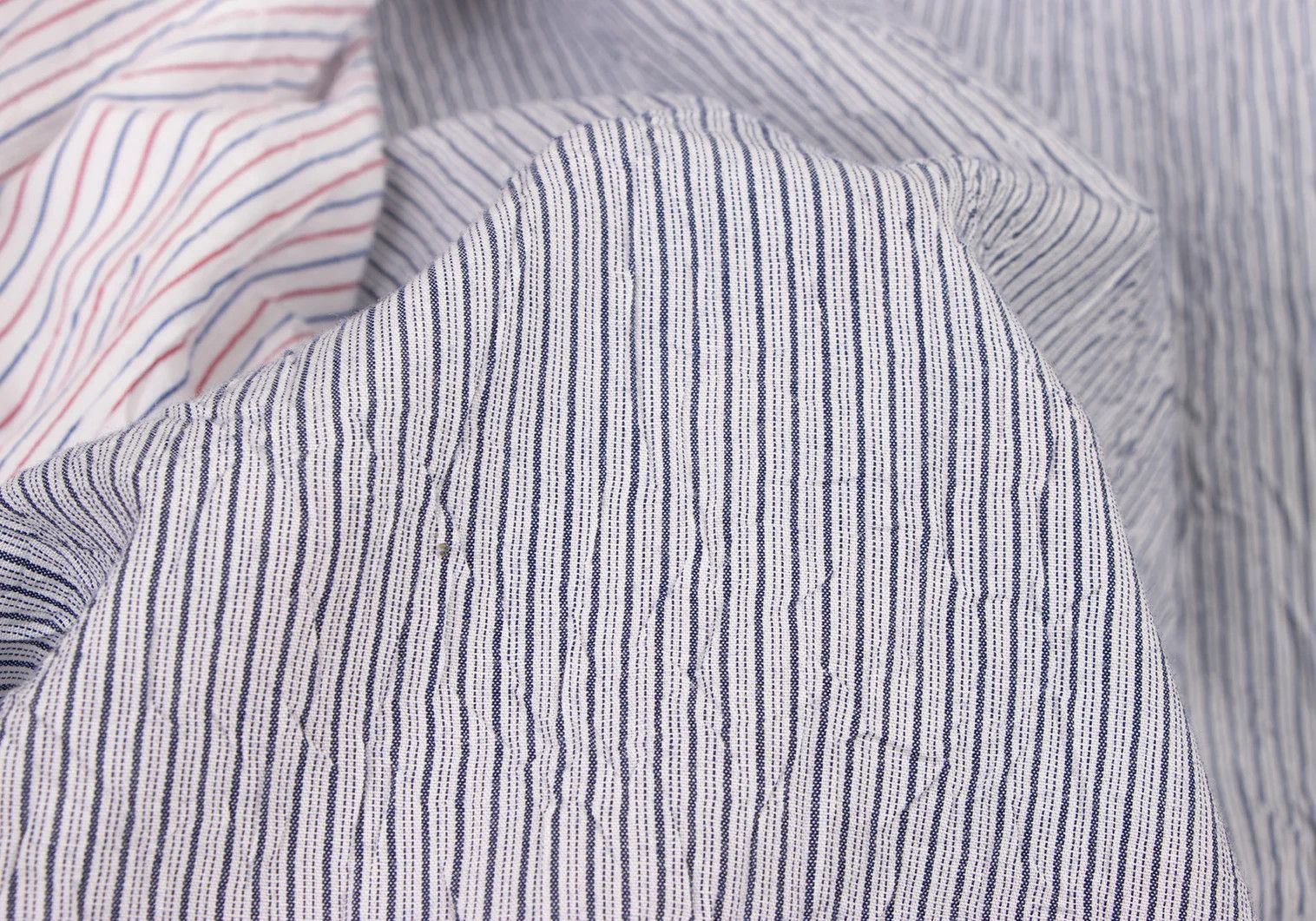Issey Miyake Stripe Long Sleeve Shirt in Navy and White Size US M / EU 48-50 / 2 - 15 Thumbnail