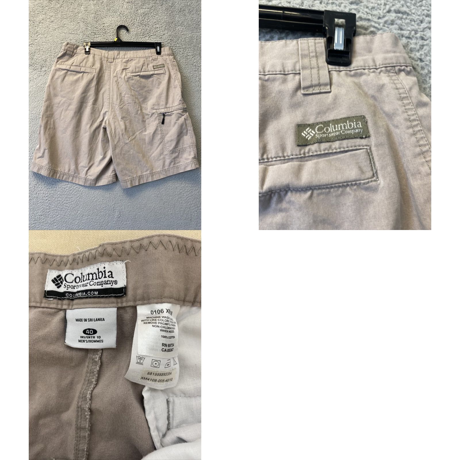 Vintage Columbia Men’s Chino Shorts Casual Outdoor Size 40 Beige Light Brown Summer Size US 40 / EU 56 - 8 Thumbnail