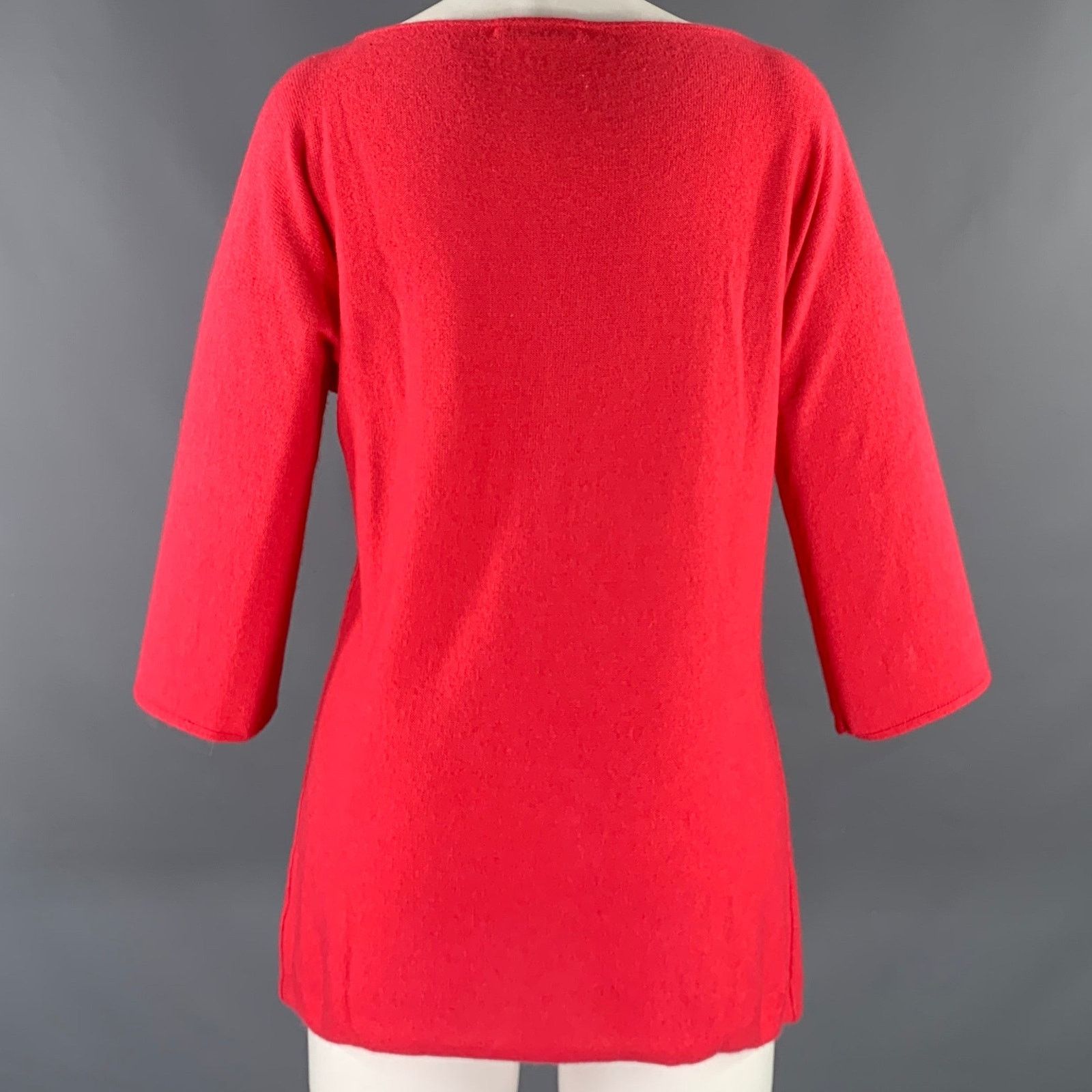 Yves Saint Laurent YVES SAINT LAURENT Size M Pink Coral Dolman Sleeve Pullover Size M / US 6-8 / IT 42-44 - 3 Thumbnail