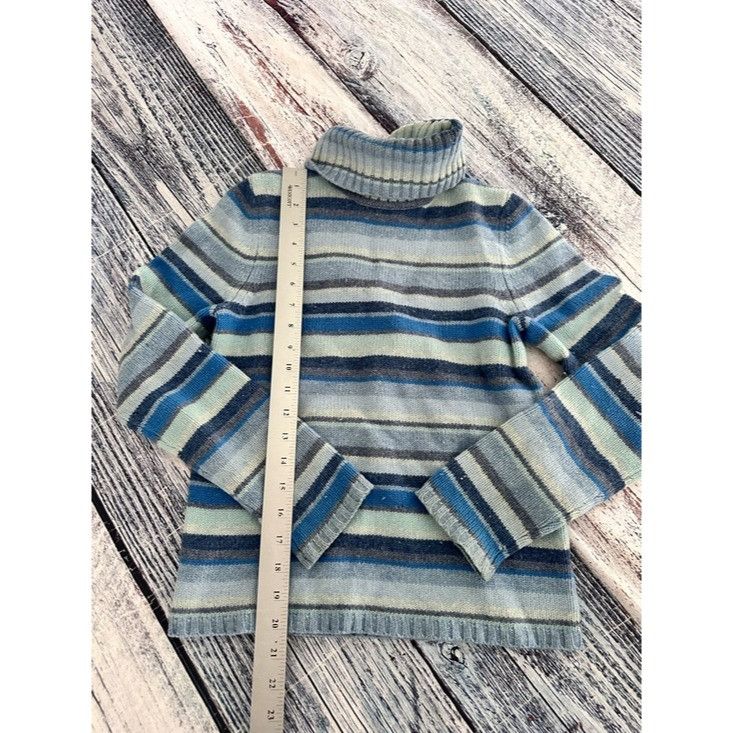 Ralph Lauren Vintage Ralph Lauren Wool Striped Turtleneck Sweater Size XS / US 0-2 / IT 36-38 - 8 Thumbnail