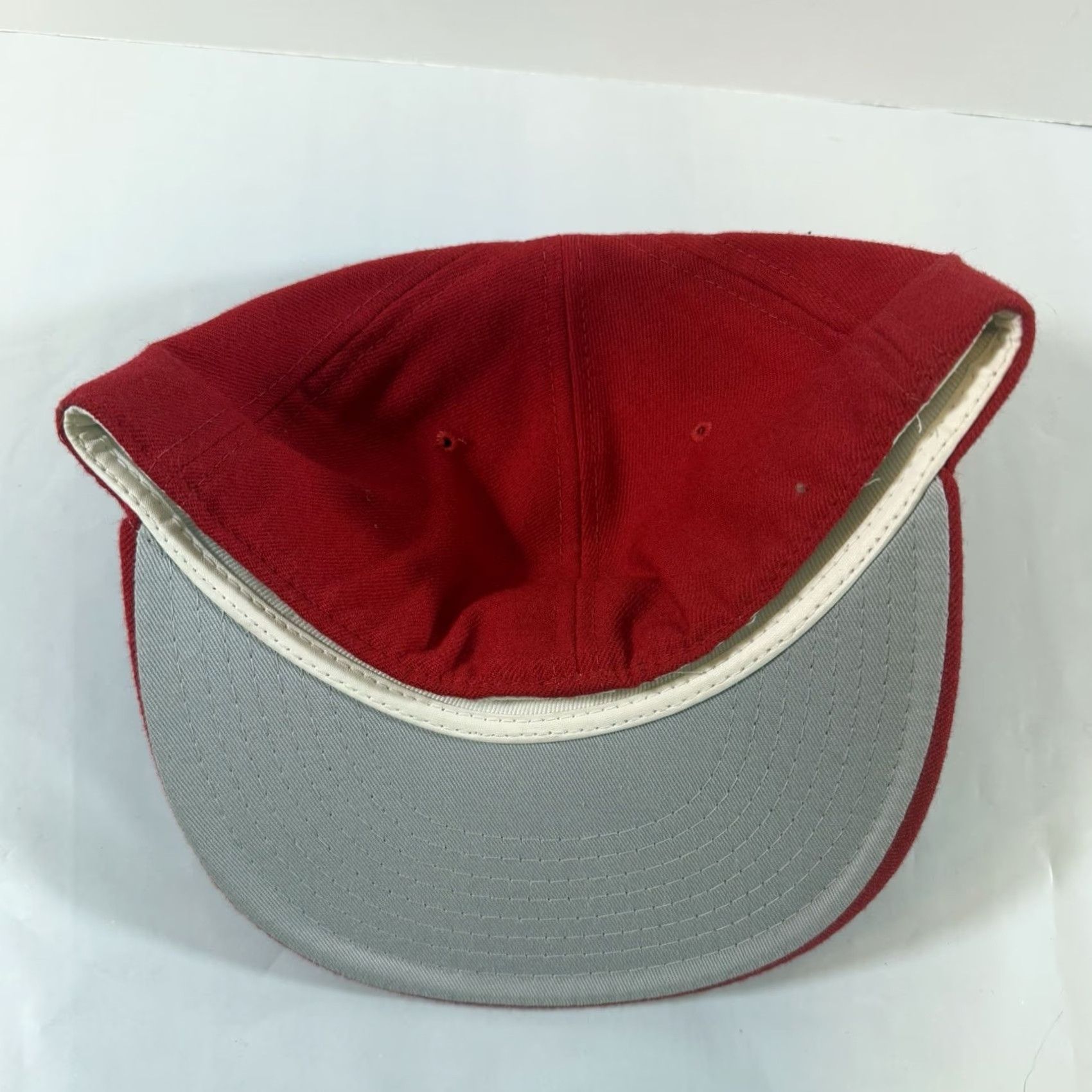 New Era VINTAGE New Era Pro Model Cincinnati Reds Fitted 7 1/8 Hat Cap Wool Men MLB Red Wool Cap USA Baseball Mens Reds 7 1/8 Size ONE SIZE - 3 Thumbnail