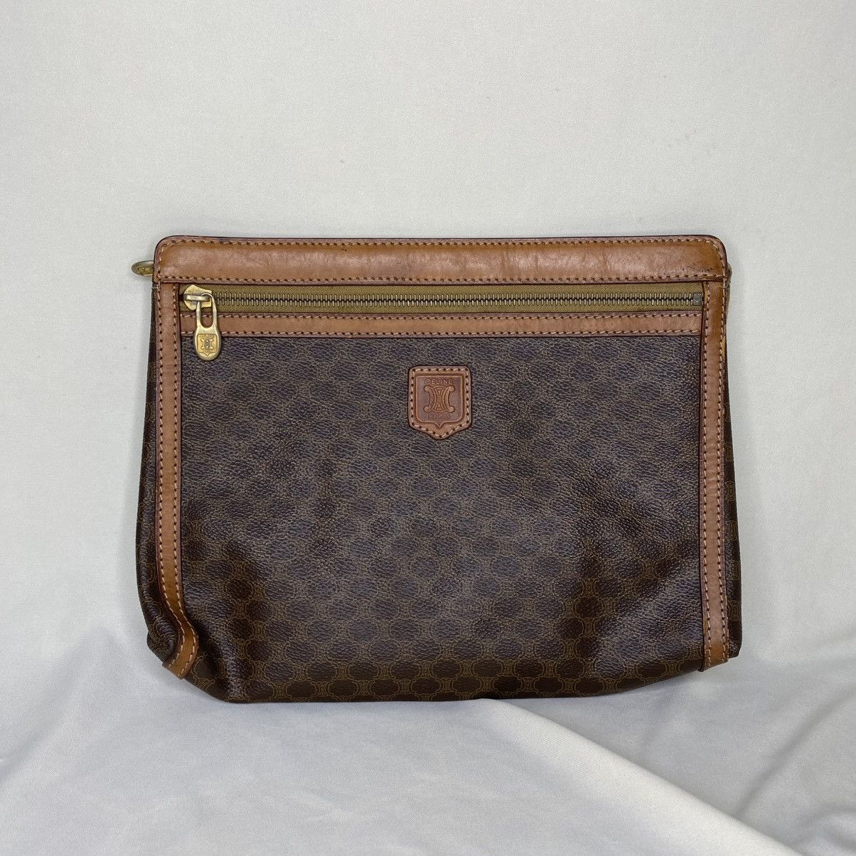 Celine × Vintage Celine Macadam Leather Clutch Size ONE SIZE - 2 Thumbnail