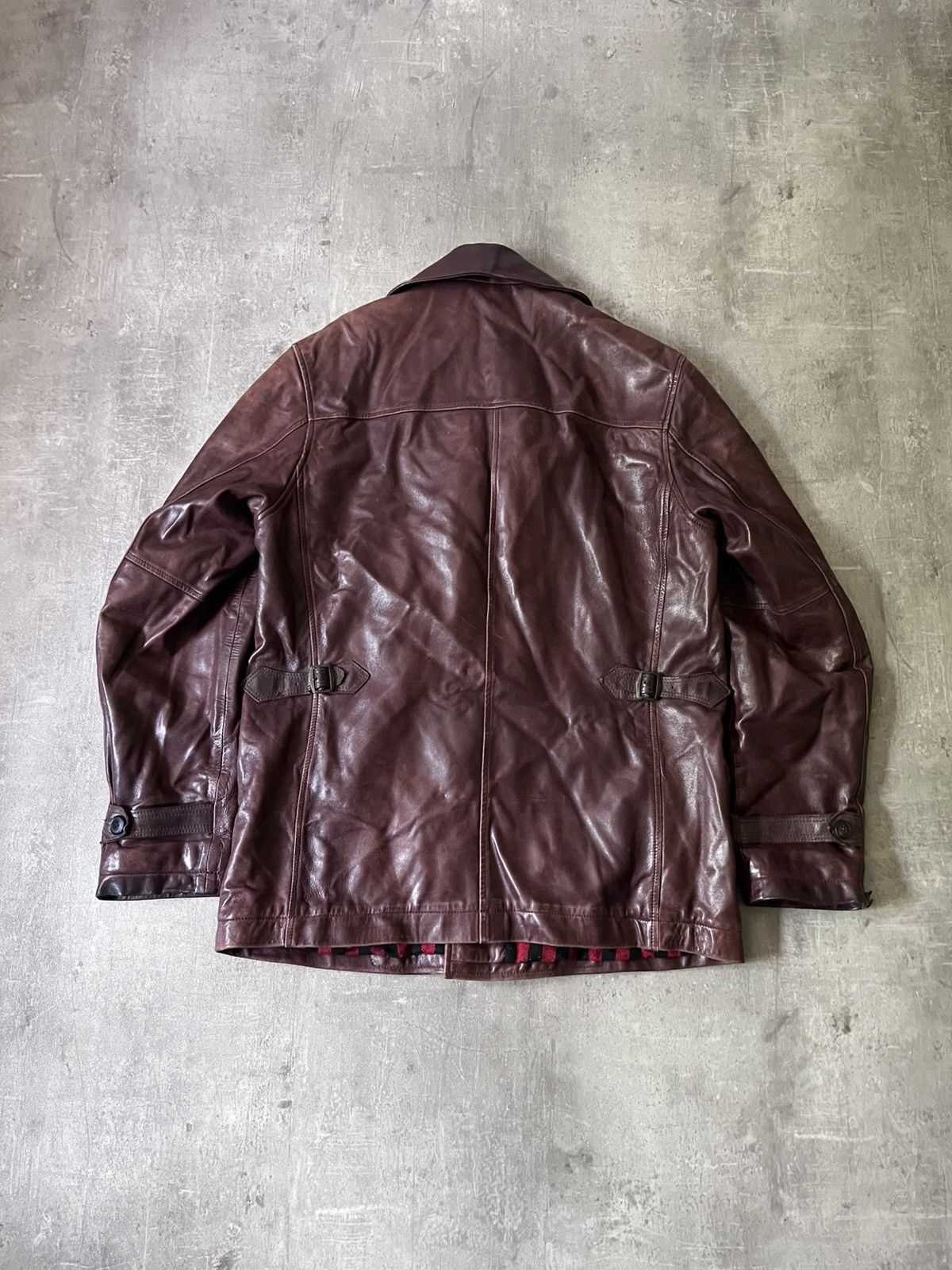Dries Van Noten Dries Van Noten Vintage red leather coat Size US L / EU 52-54 / 3 - 12 Thumbnail
