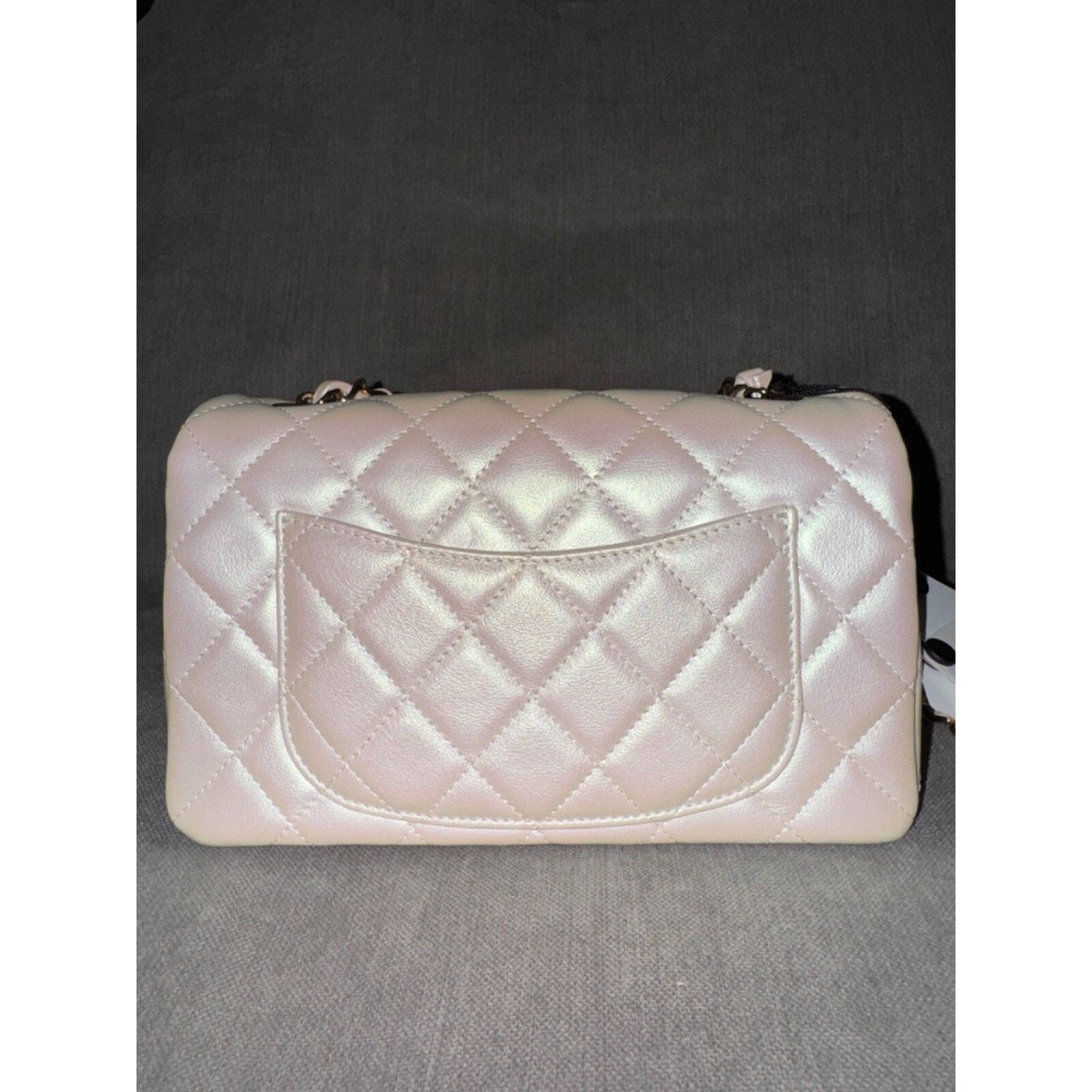 Chanel Chanel White Mini Flap CC Quilted Chain Crossbody Bag Size ONE SIZE - 13 Thumbnail