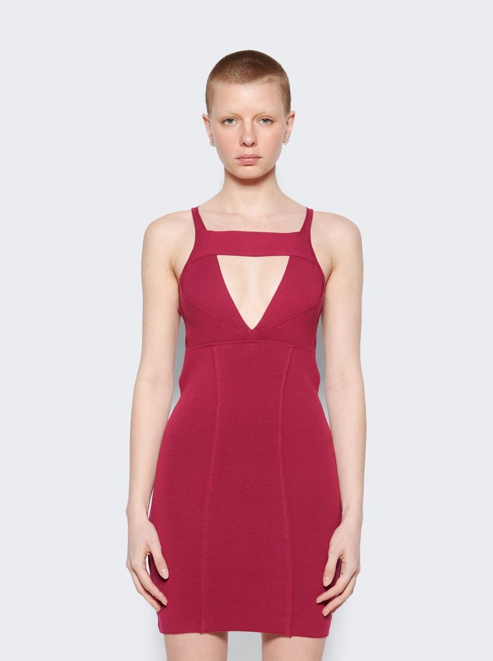 Rick Owens o1mle0426 Sling Mini Dress in Pink Size L / US 10 / IT 46 - 3 Thumbnail