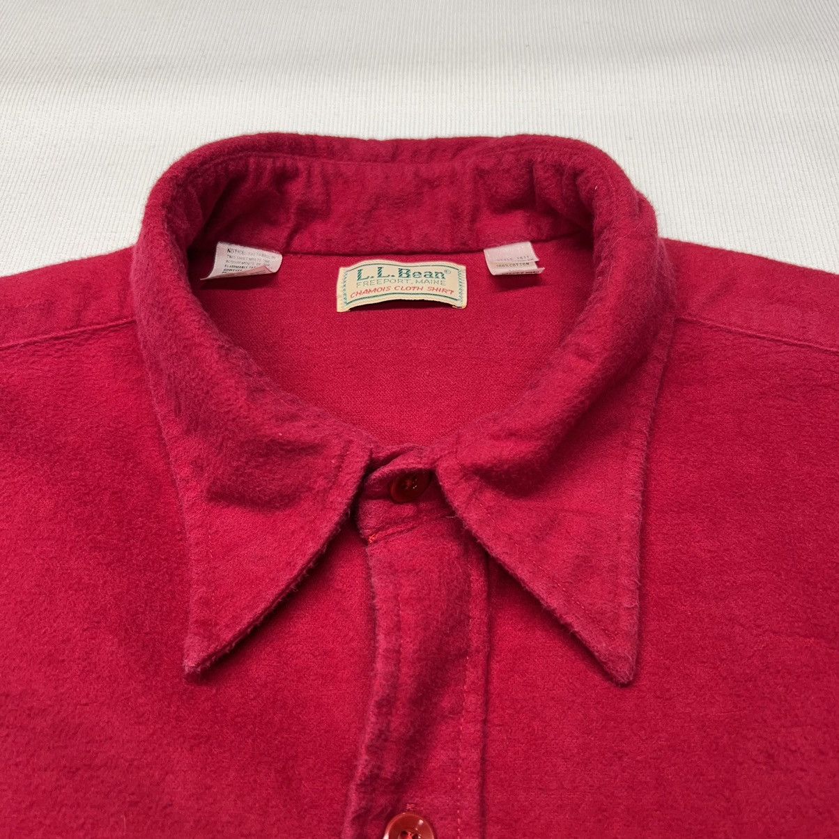 L.L. Bean × Vintage VTG LL Bean Shirt Red Button Up Flannel Heavy Outdoors 90s Size US XXL / EU 58 / 5 - 6 Thumbnail