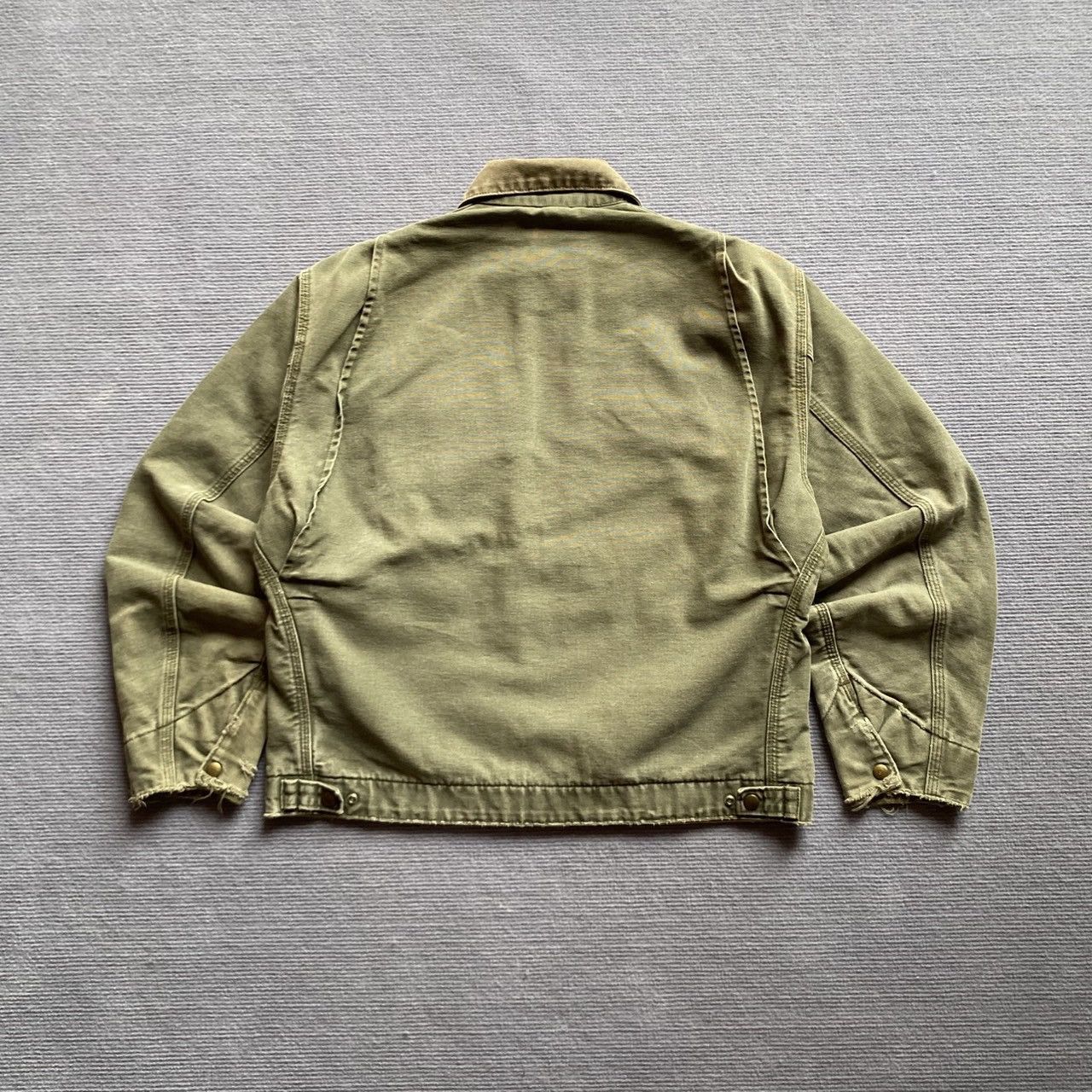 Carhartt × Vintage Rare Crazy Vintage 00s Faded Carhartt Detroit Jacket J76 MOS Size US L / EU 52-54 / 3 - 3 Thumbnail