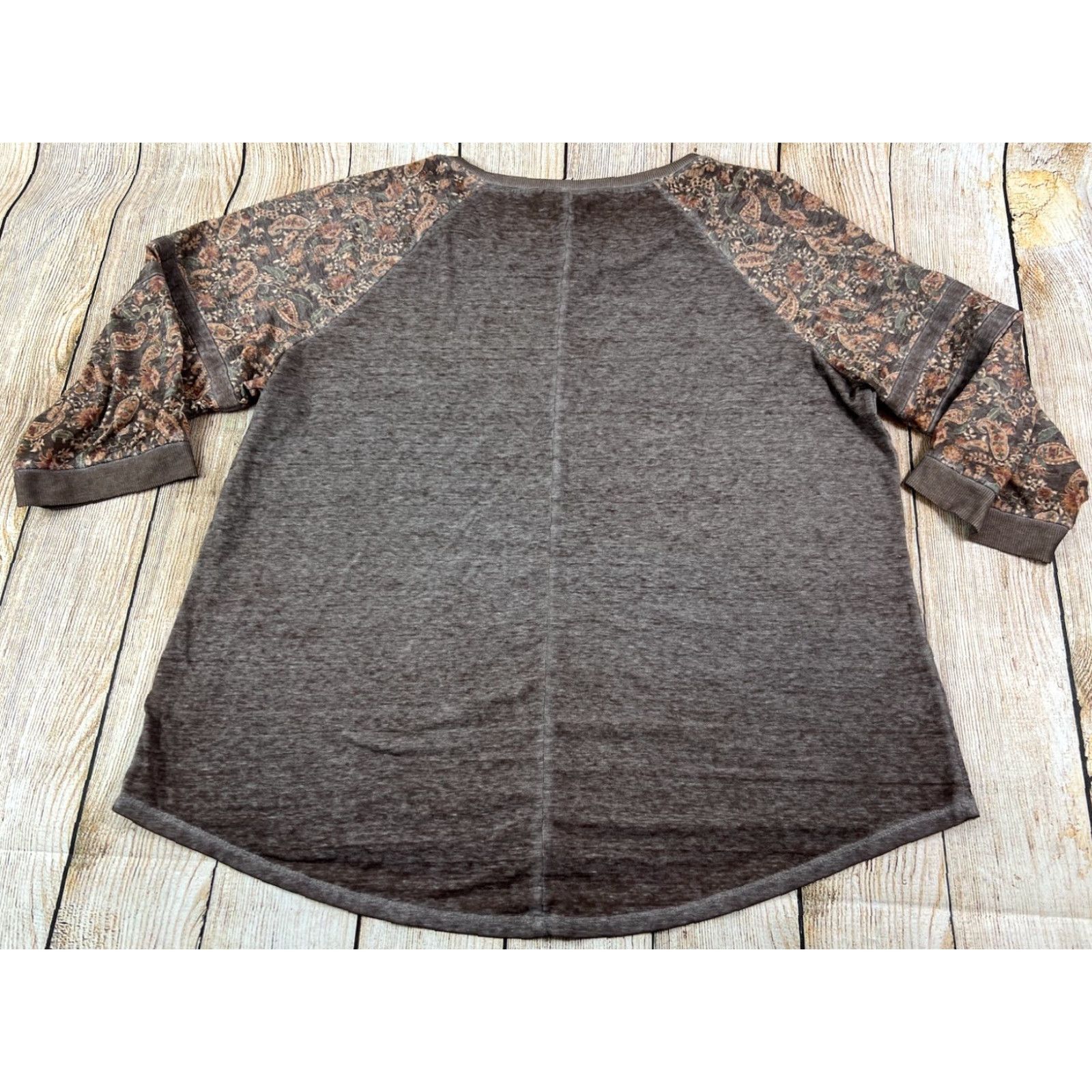 Vintage VINTAGE Cato Western 3/4 Sleeve Shirt Women Brown Stay Wild Size 18/20W Size 3XL / US 20-22 - 2 Thumbnail