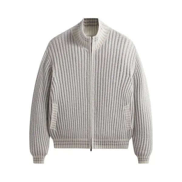 Kith Kith Wyona Open Knit Full Zip Sweater “Heather Grey” Size US XL / EU 56 / 4 - 1 Thumbnail