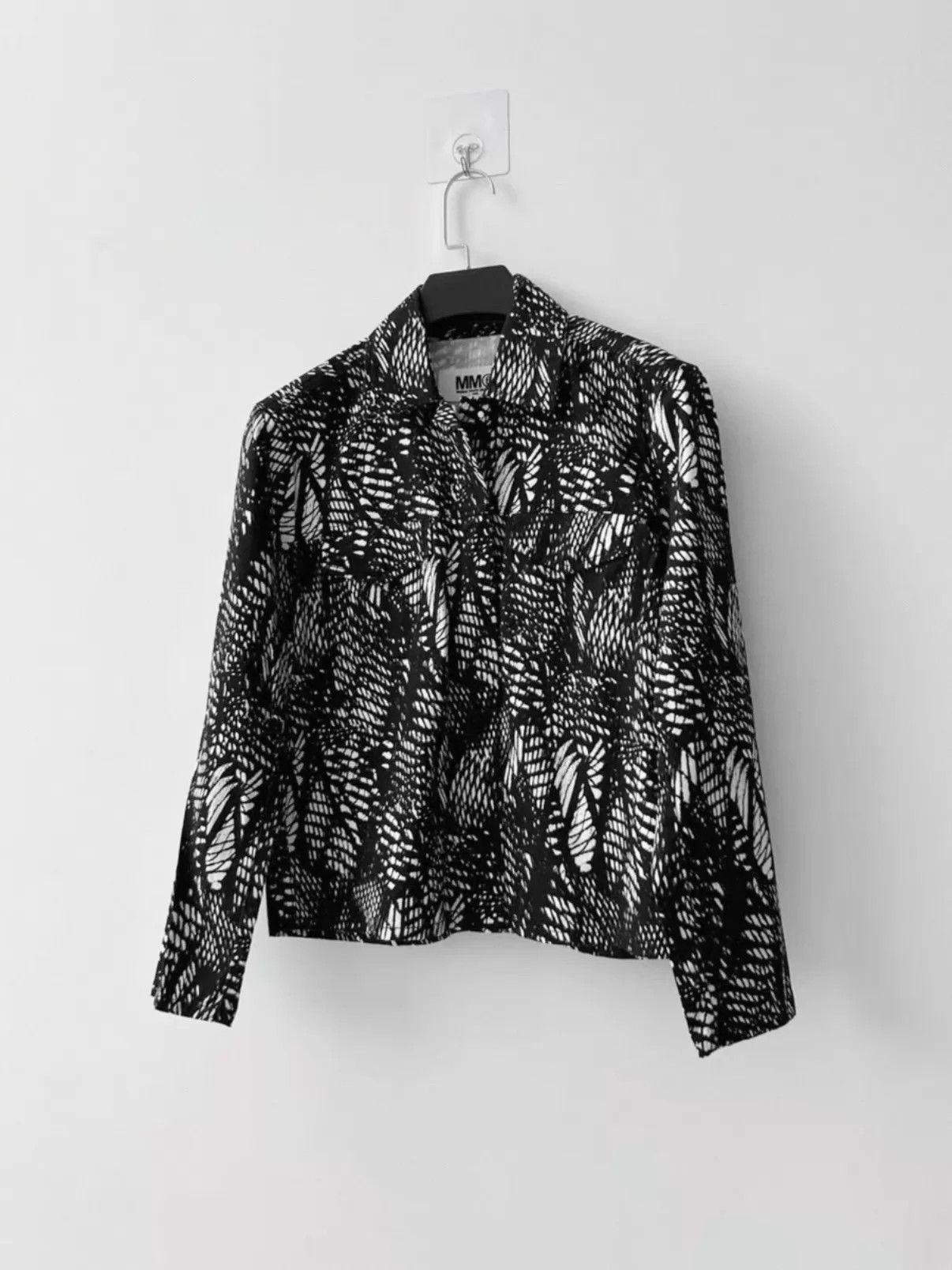 MM6 MM6 S/S14 Women's BW Snake Print Jacket 42 Size M / US 6-8 / IT 42-44 - 1 Thumbnail