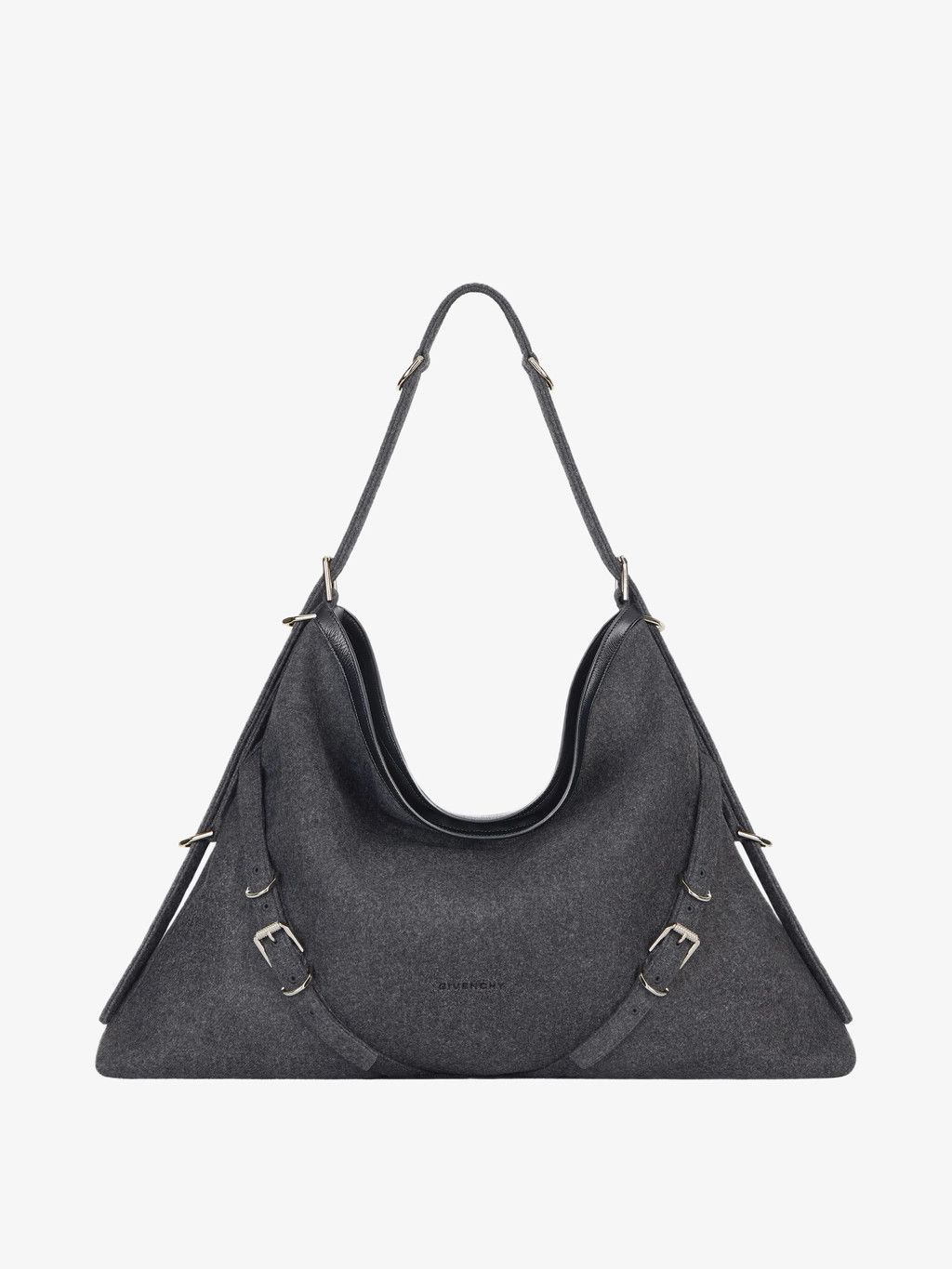 o1srvl11e0625 Size:OS/ Cashmere Shoulder Bag in Grey
