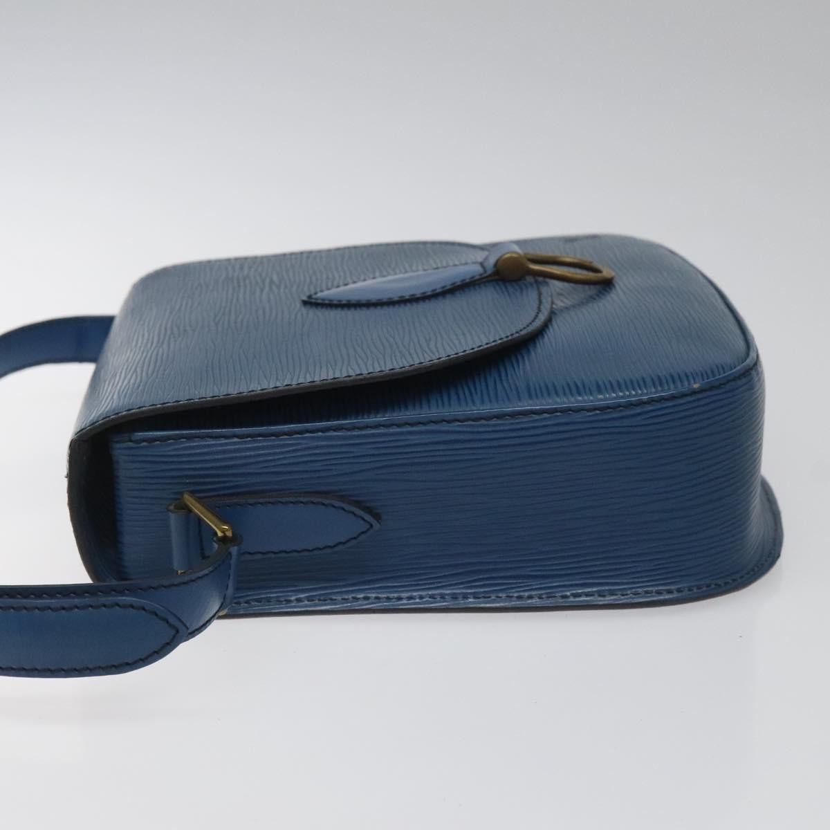 Louis Vuitton LOUIS VUITTON Epi Saint Cloud GM Shoulder Bag Toledo Blue Size ONE SIZE - 4 Thumbnail