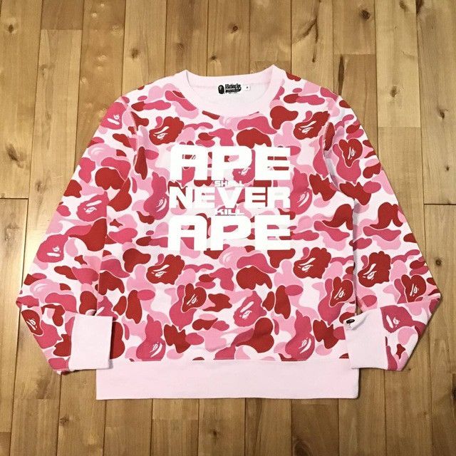 Bape BAPE ASNKA logo sweat shirt ABC camo pink a bathing ape Size US M / EU 48-50 / 2 - 1 Thumbnail