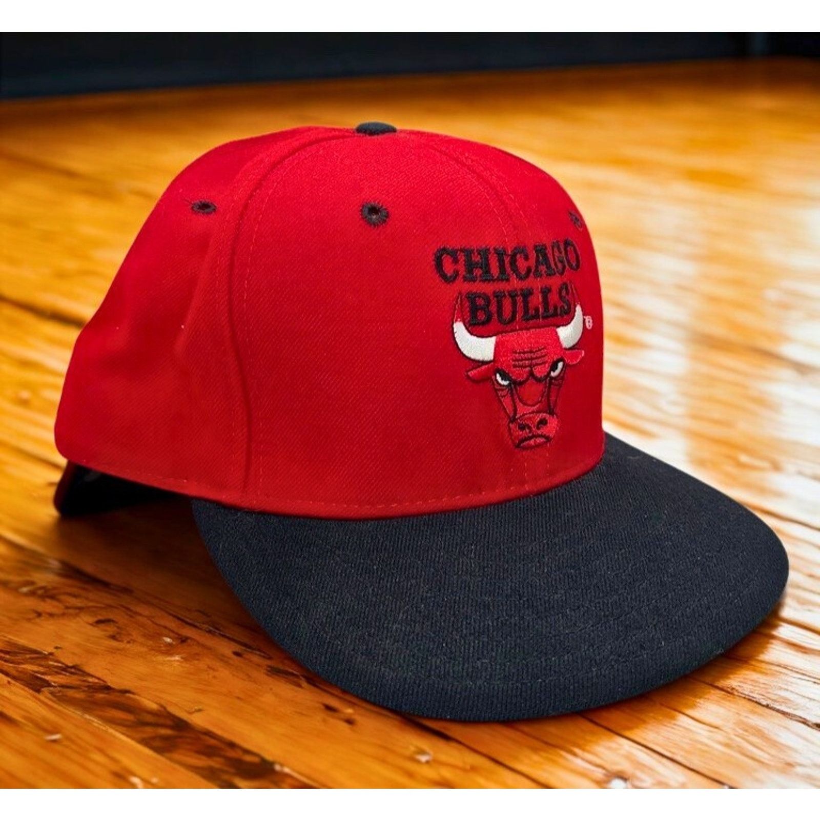 New Era Chicago Bulls NBA New Era 59FIFTY Fitted Hat 7 1/2 Wool USA Size ONE SIZE - 1 Thumbnail