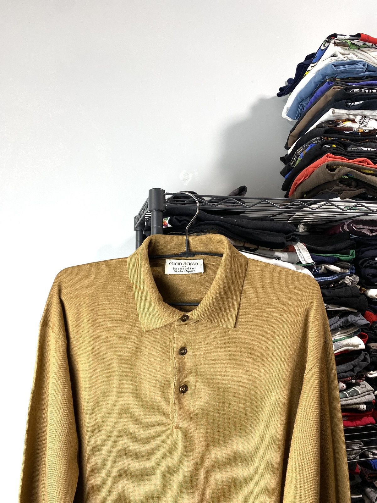 Gran Sasso Rare! Gran Sasso Luxury Polo Longsleeve Sweater Cardigan Size US L / EU 52-54 / 3 - 2 Thumbnail
