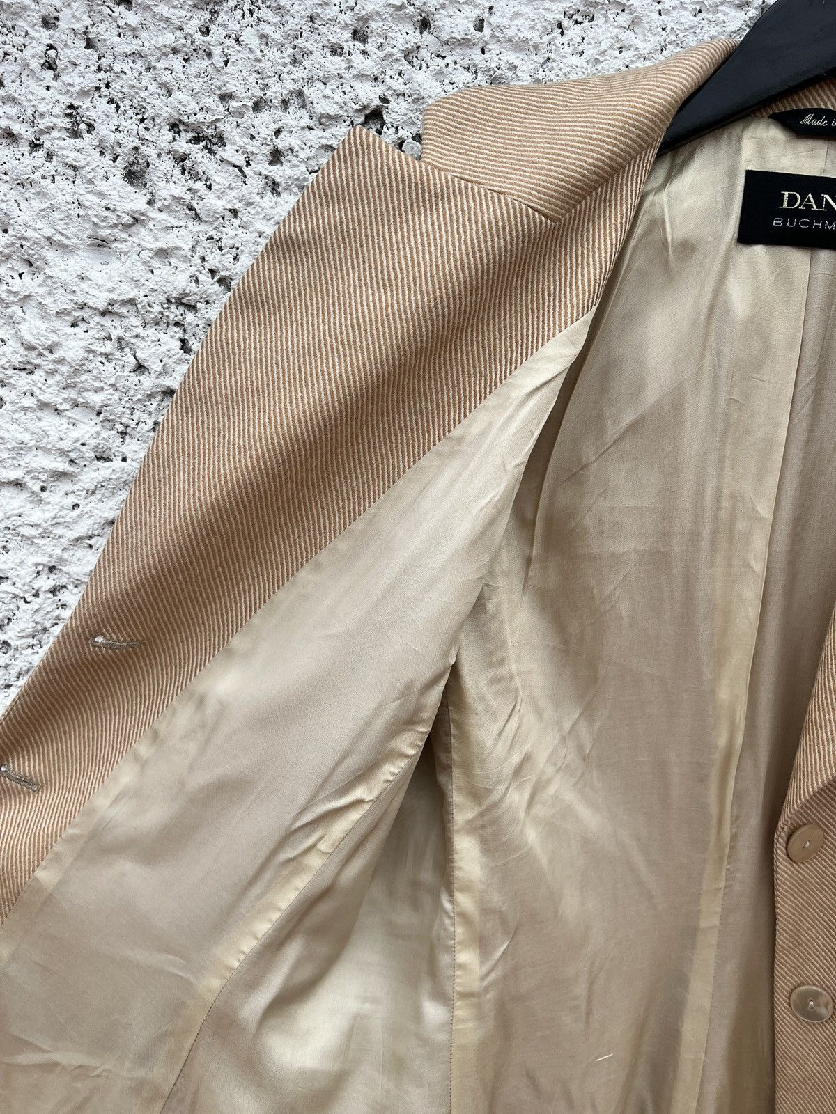 Other Dana Buchman Italian Wool-Silk Coat Beige M/L Size M / US 6-8 / IT 42-44 - 15 Thumbnail