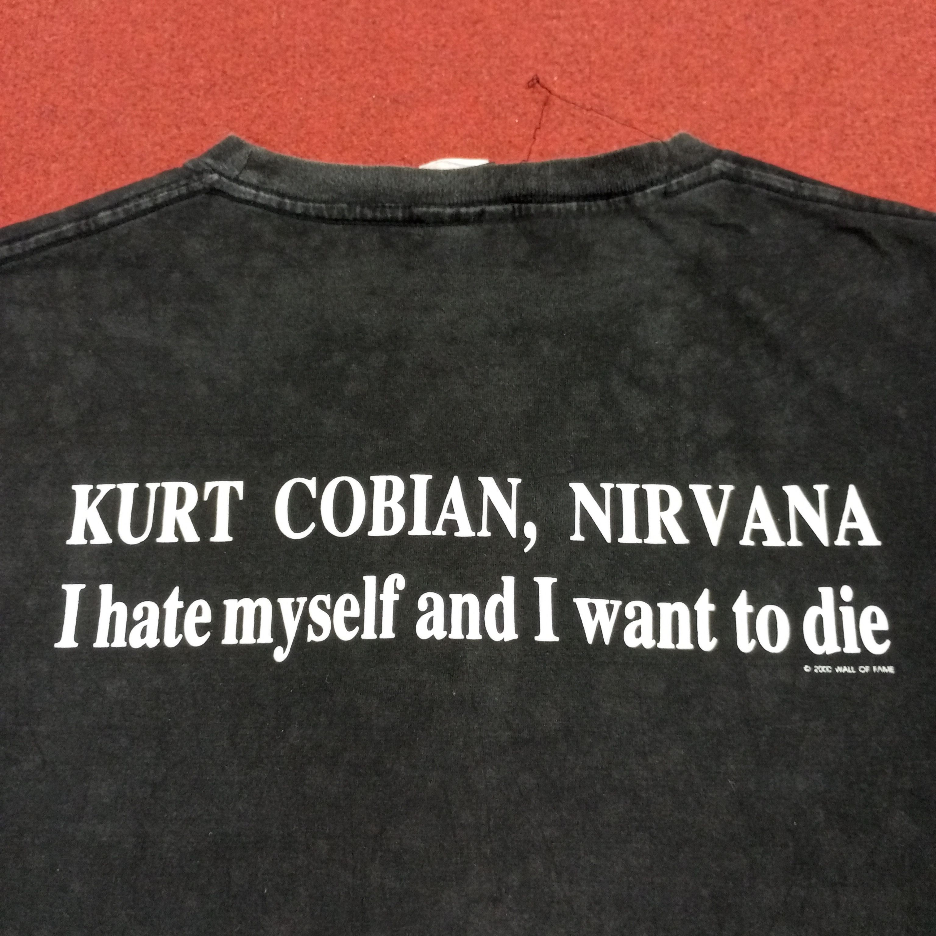 Nirvana × Vintage Kurt Cobain Nirvana Band Music Phototees Vintage Tshirt Size US L / EU 52-54 / 3 - 4 Thumbnail