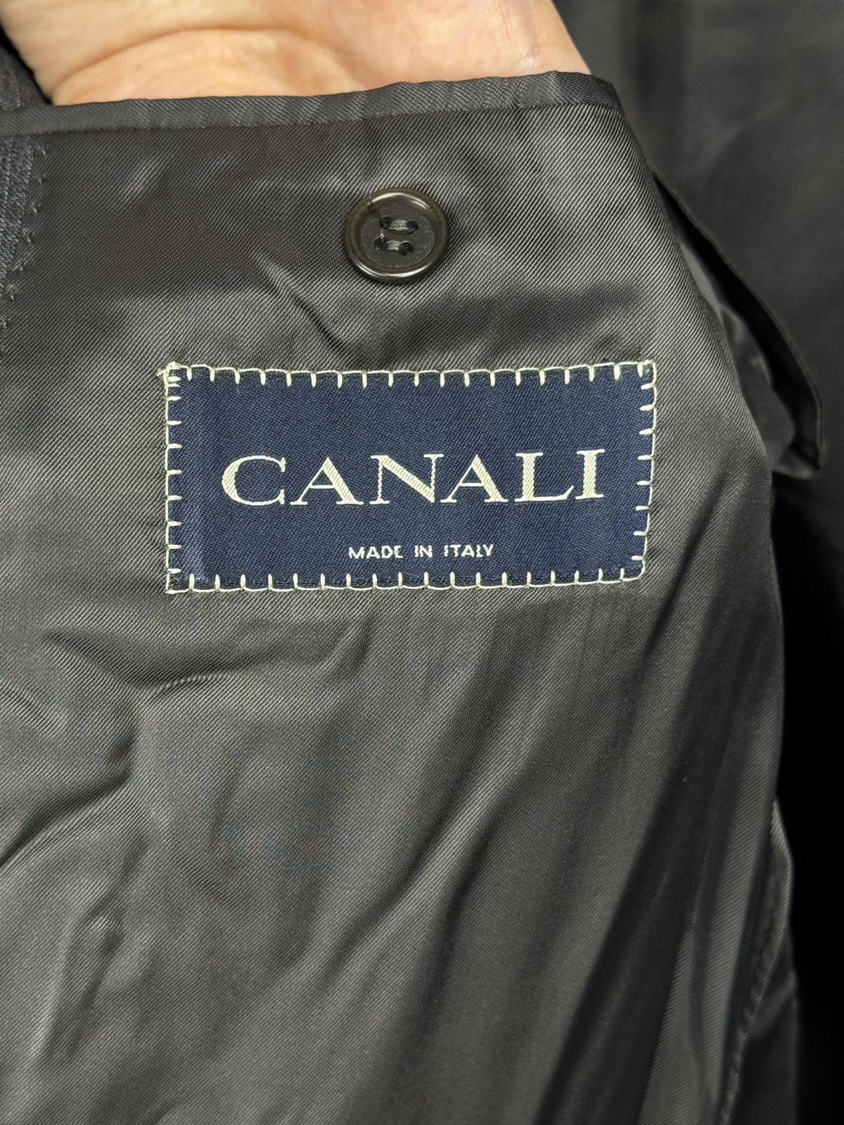 Canali Canali grey striped pure wool 3 buttons classic suit size 50 Size 40R - 12 Thumbnail