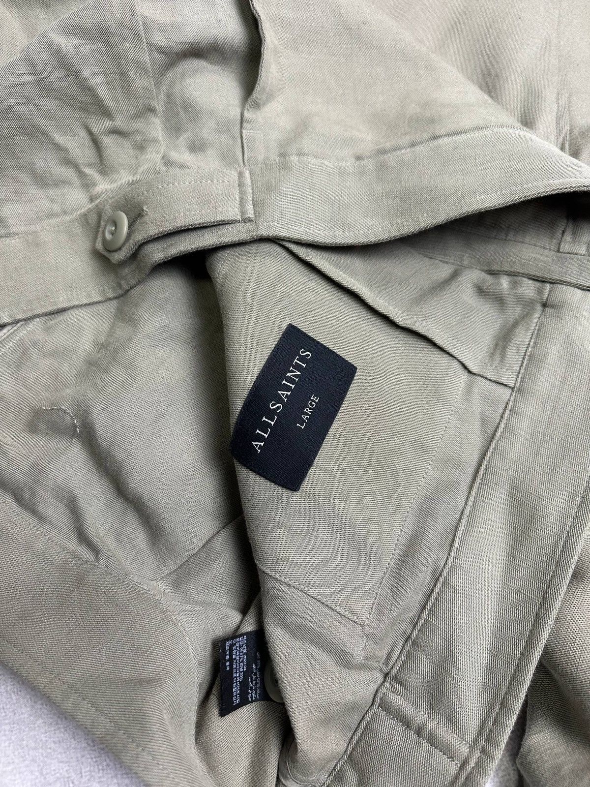Allsaints Vintage Allsaints Cotton Mens Zip Jacket Old Money L Size US L / EU 52-54 / 3 - 7 Thumbnail
